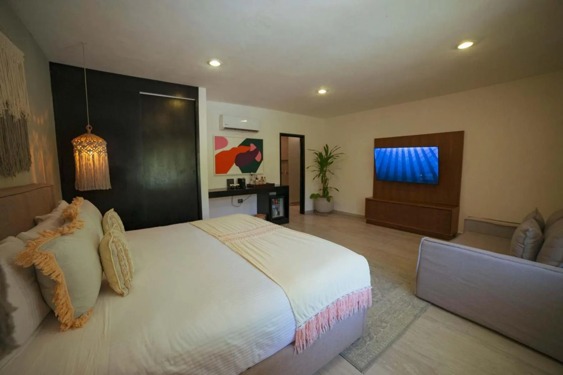 Bed in Ana y Jose Tulum Hotel & Beach Club