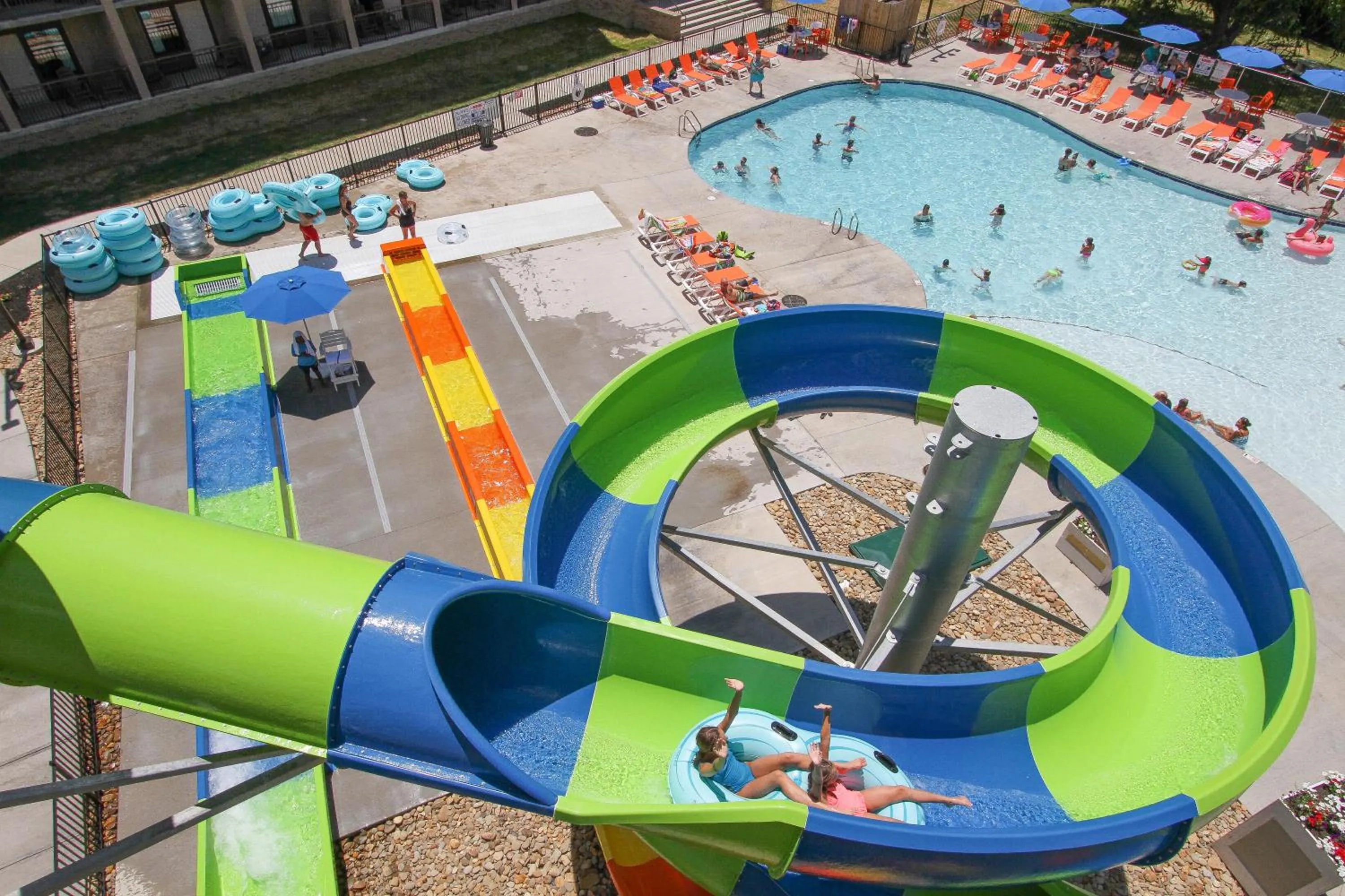 Aqua park in Country Cascades Waterpark Resort