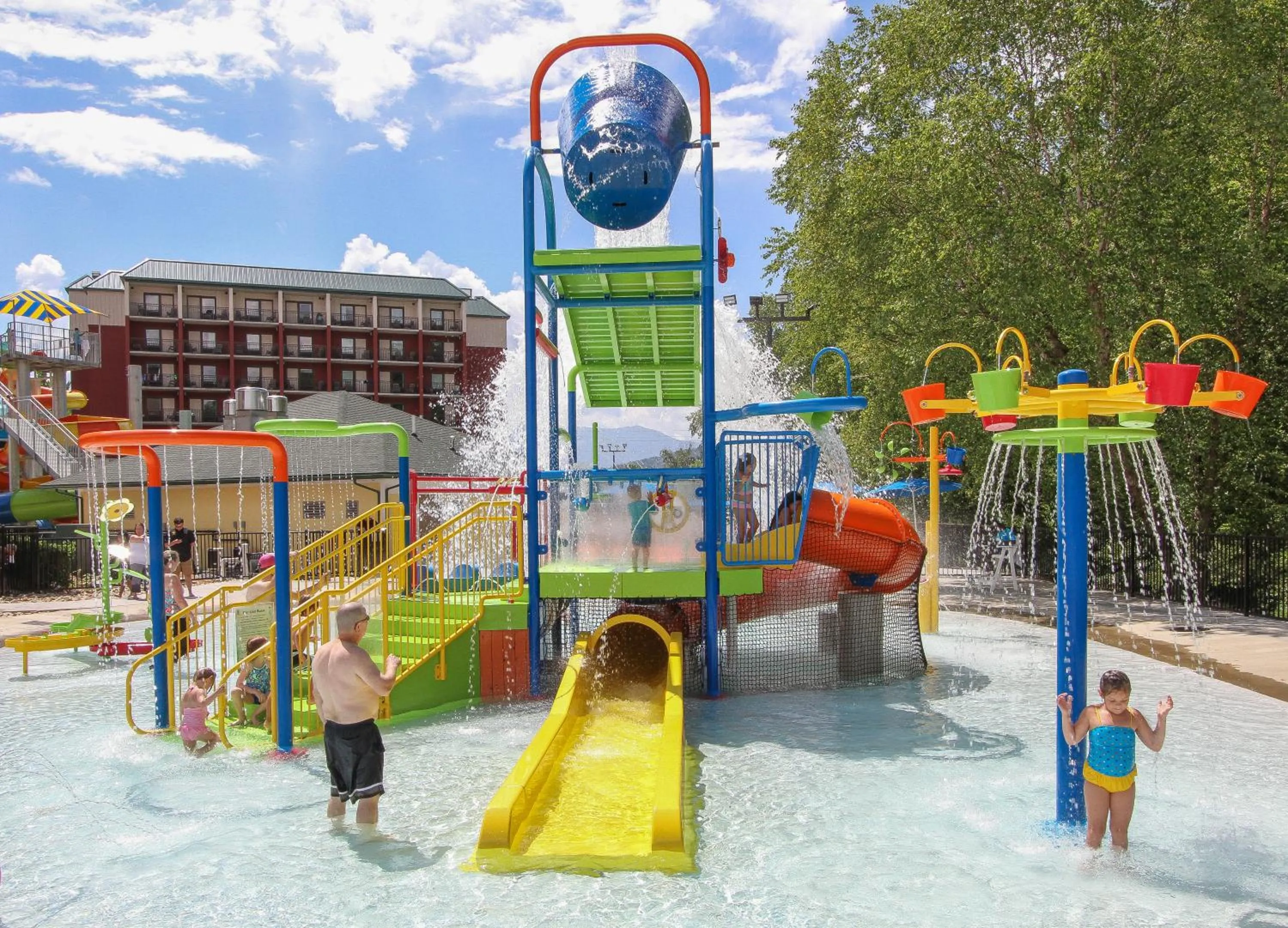 Aqua park in Country Cascades Waterpark Resort