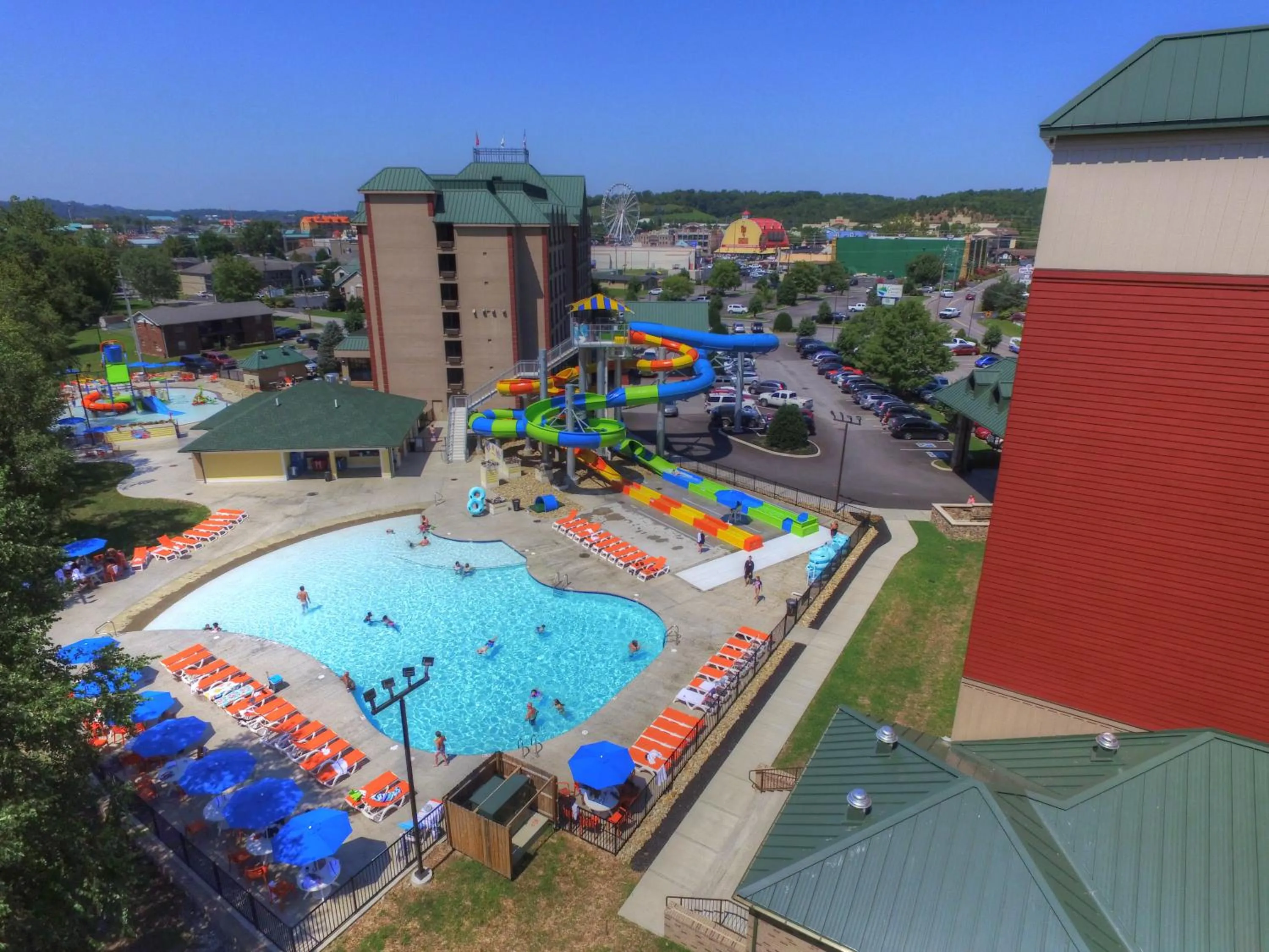 Bird's eye view in Country Cascades Waterpark Resort