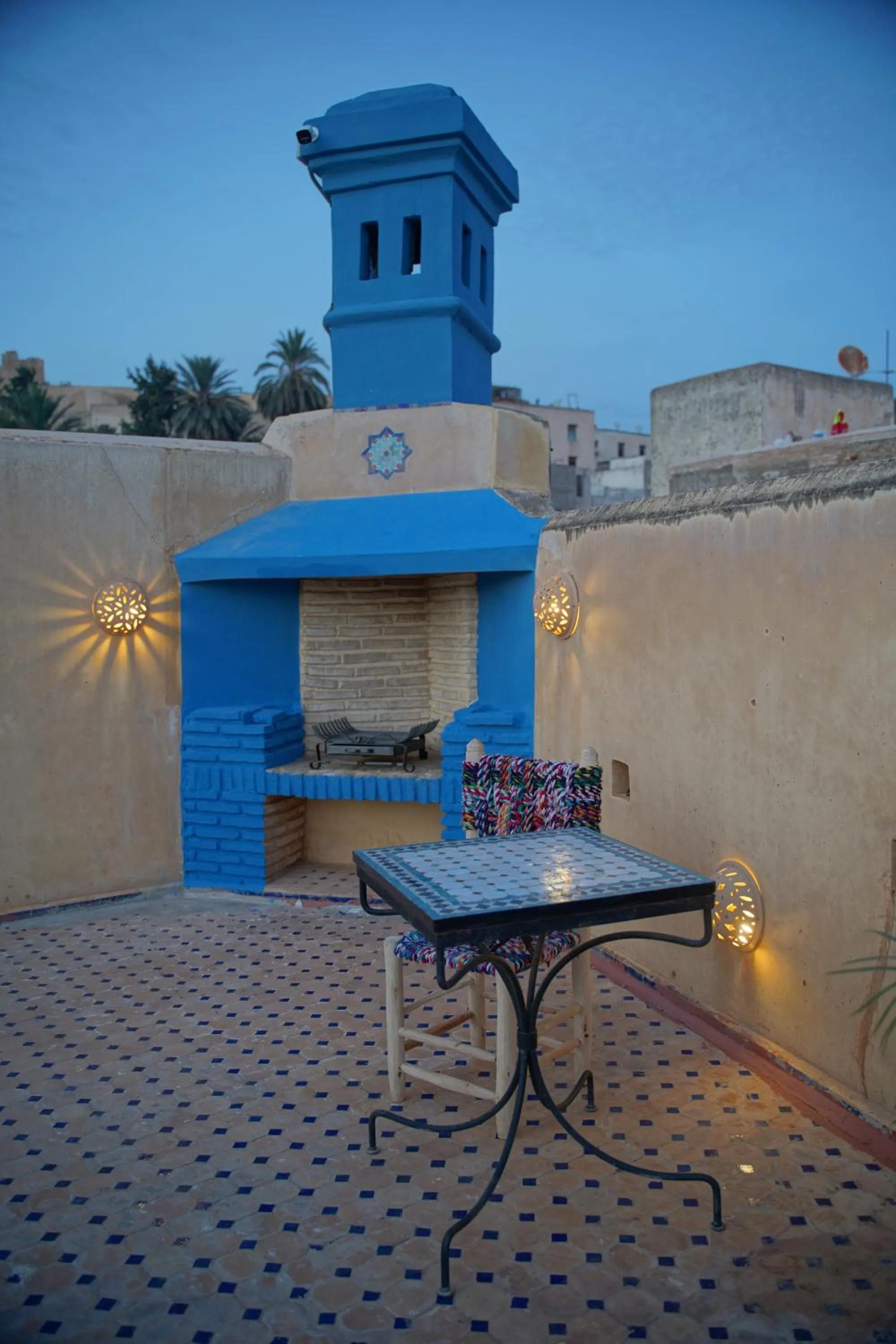 Patio in La Cheminée Bleue Fes