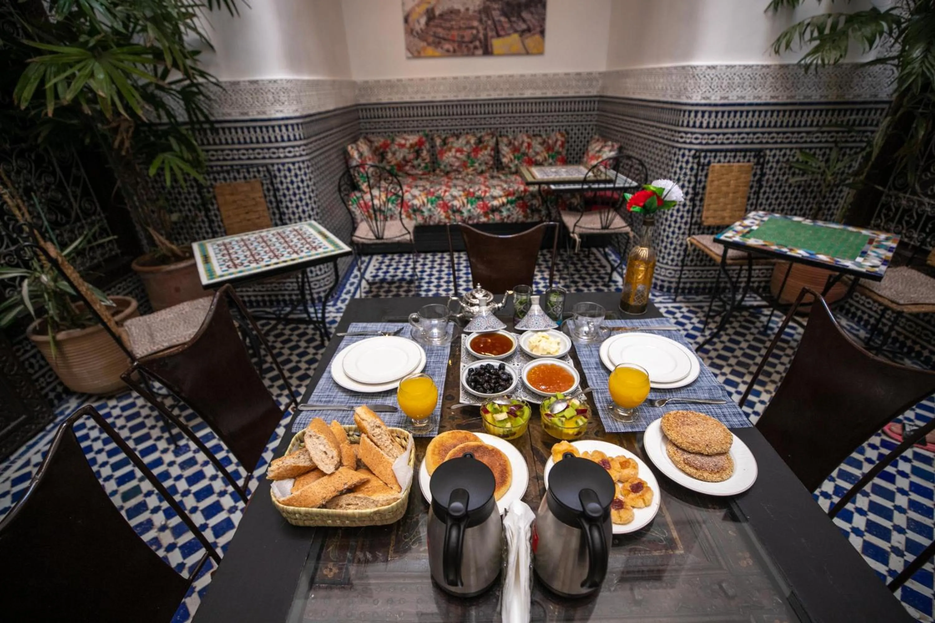 Breakfast in La Cheminée Bleue Fes