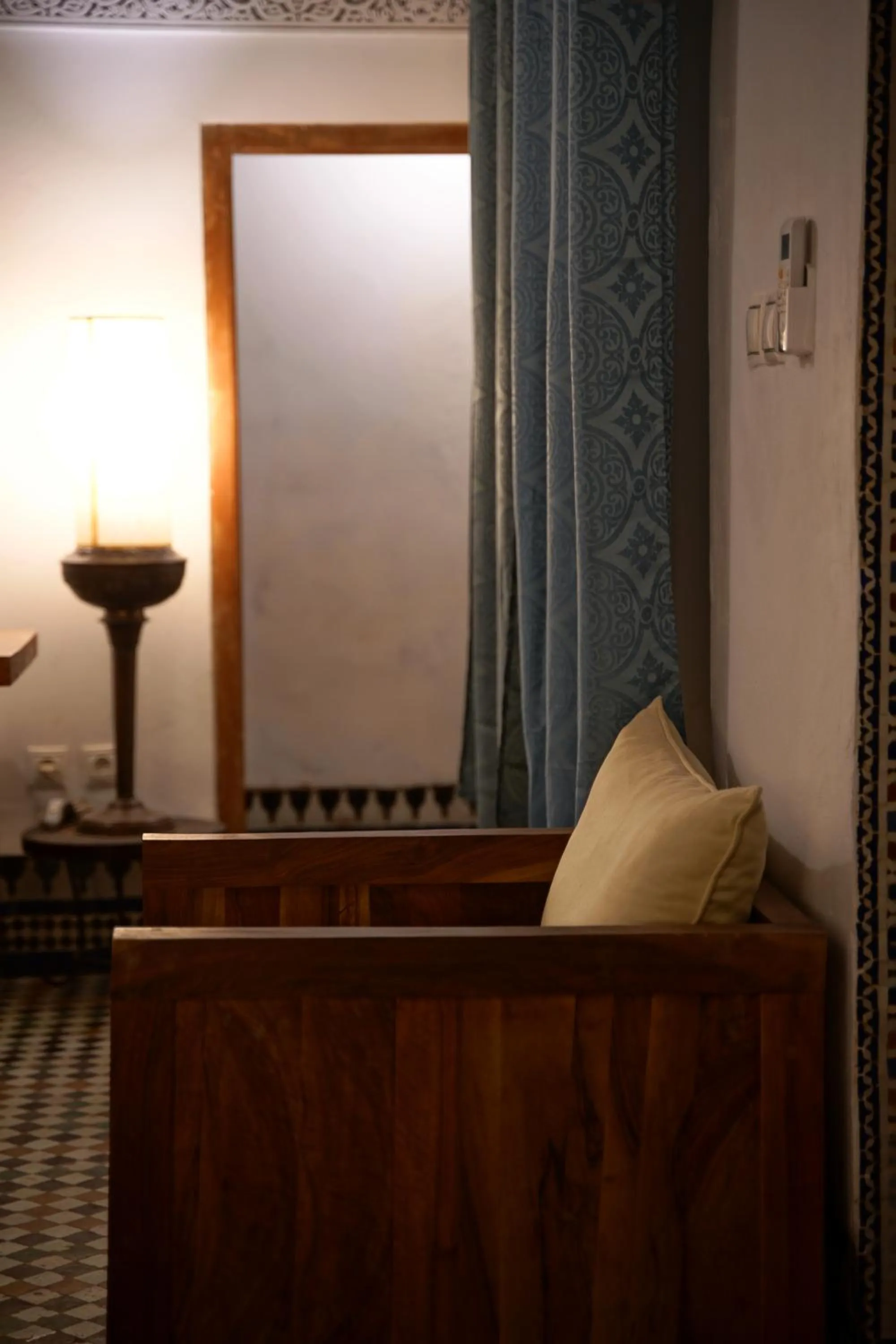 Living room in La Cheminée Bleue Fes