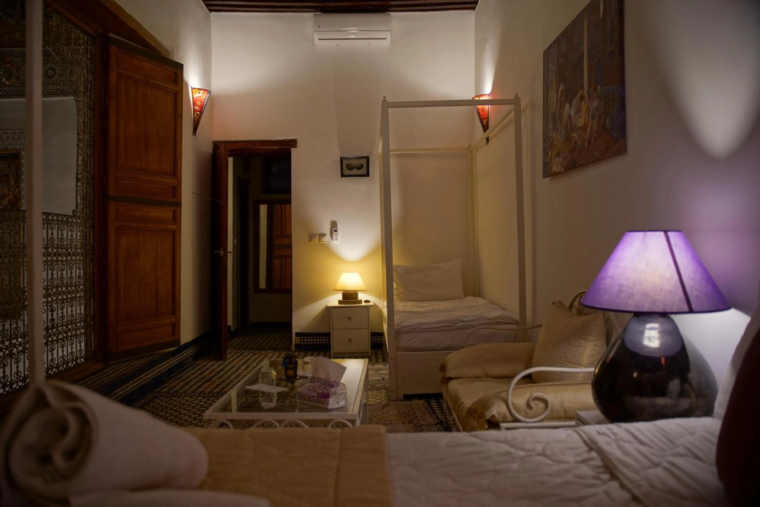 Bed in La Cheminée Bleue Fes