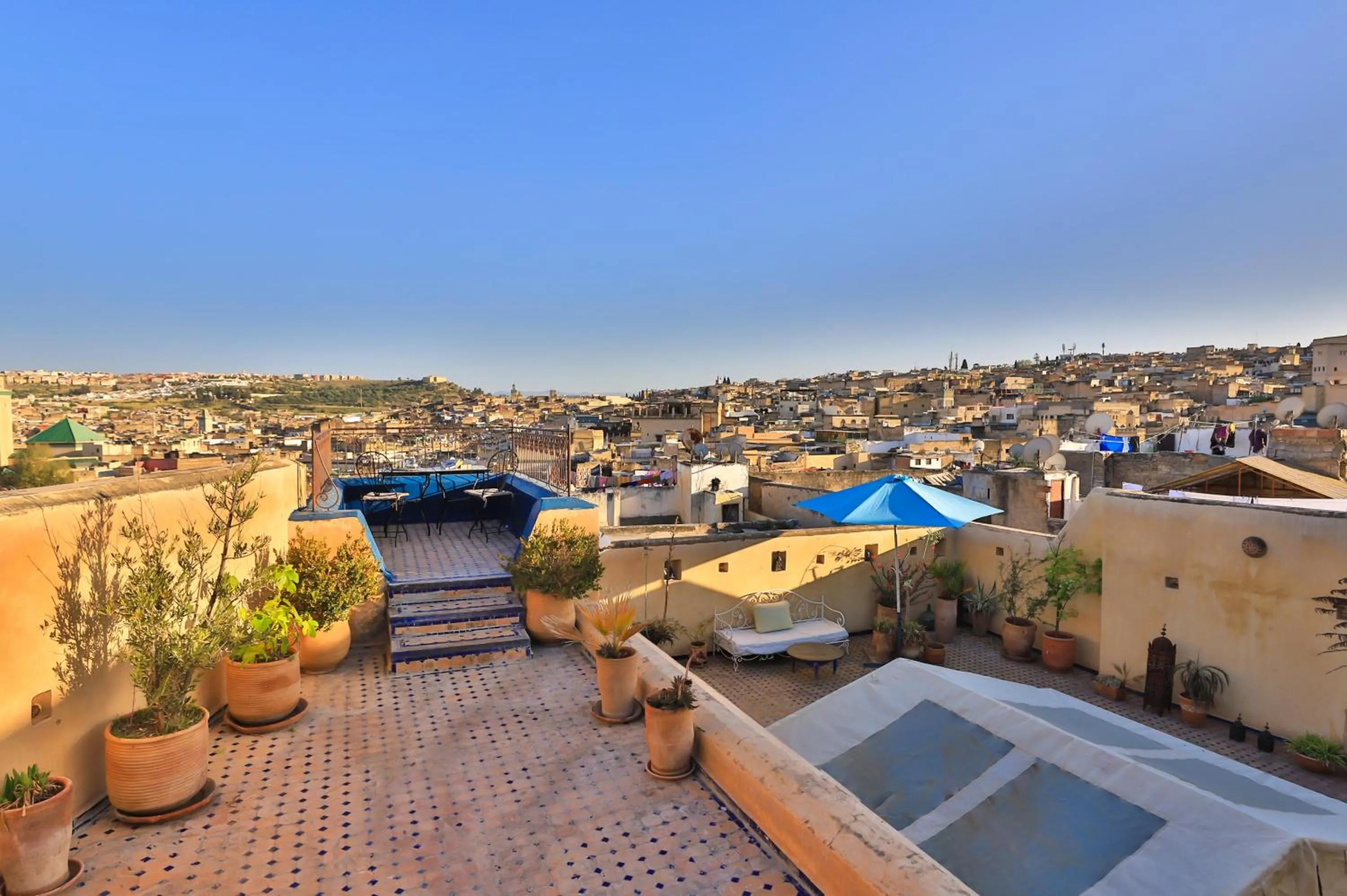 Patio in La Cheminée Bleue Fes