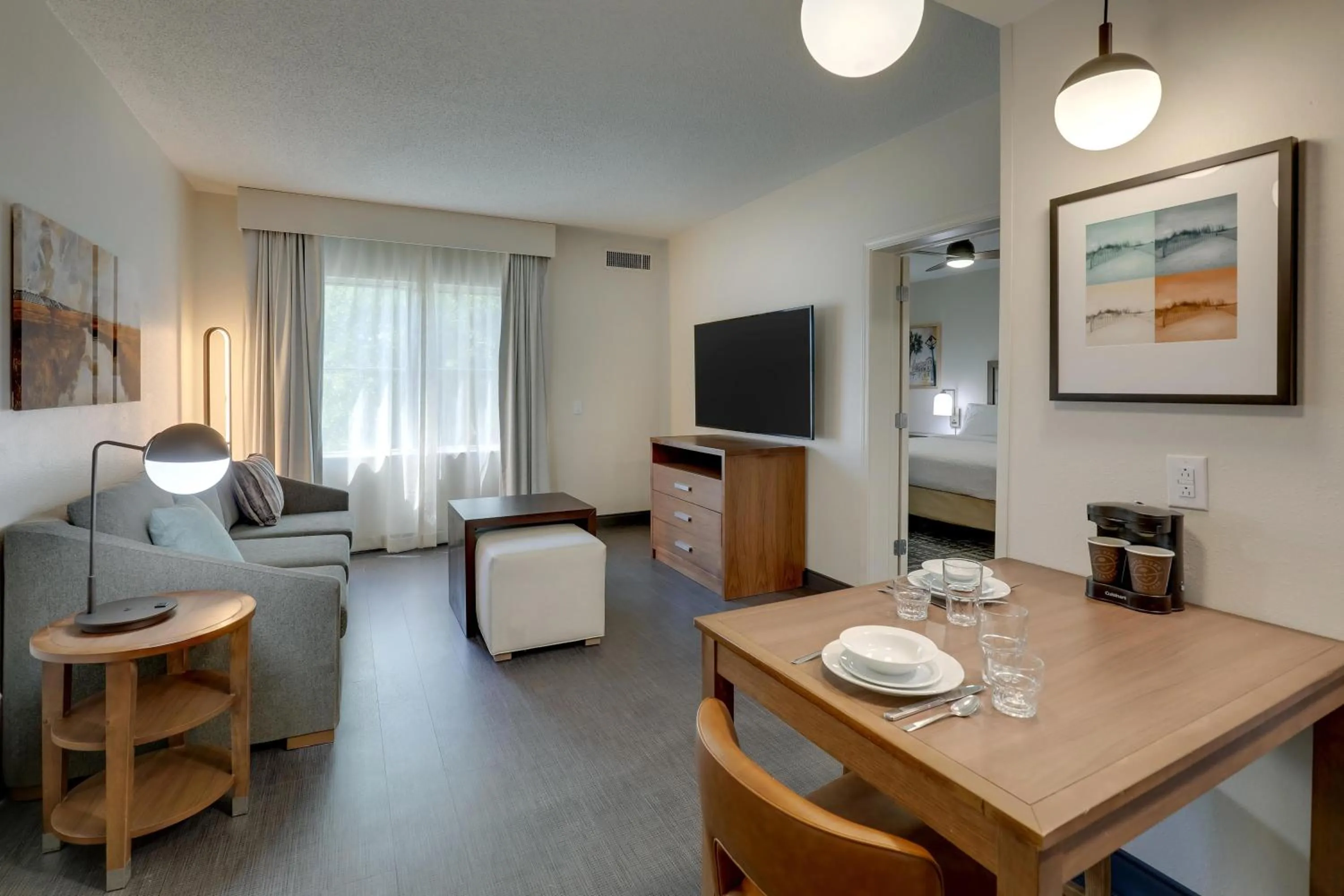 Living room in Homewood Suites by Hilton Charleston - Mount Pleasant