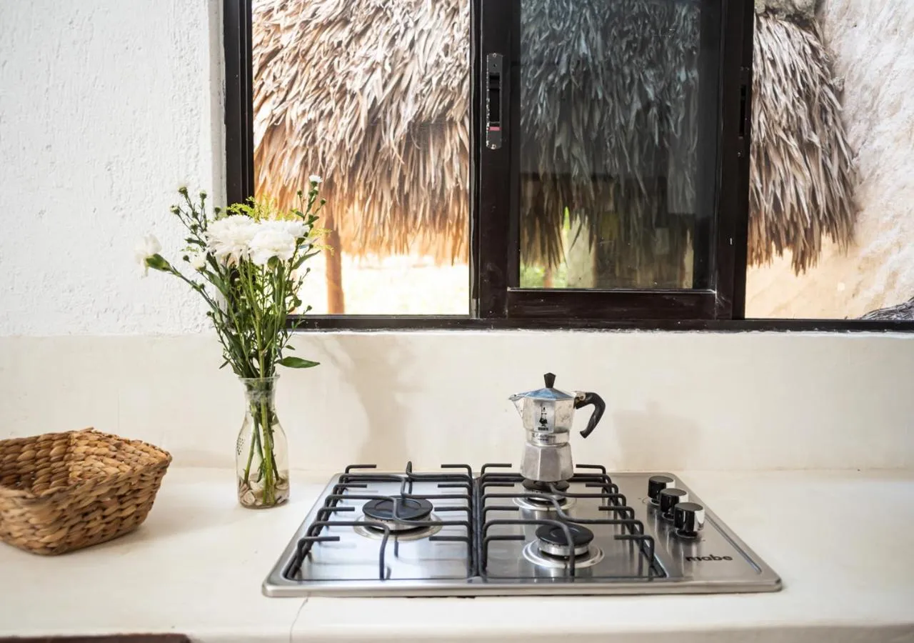 Kitchen or kitchenette in Villa Los Mangles Boutique Hotel