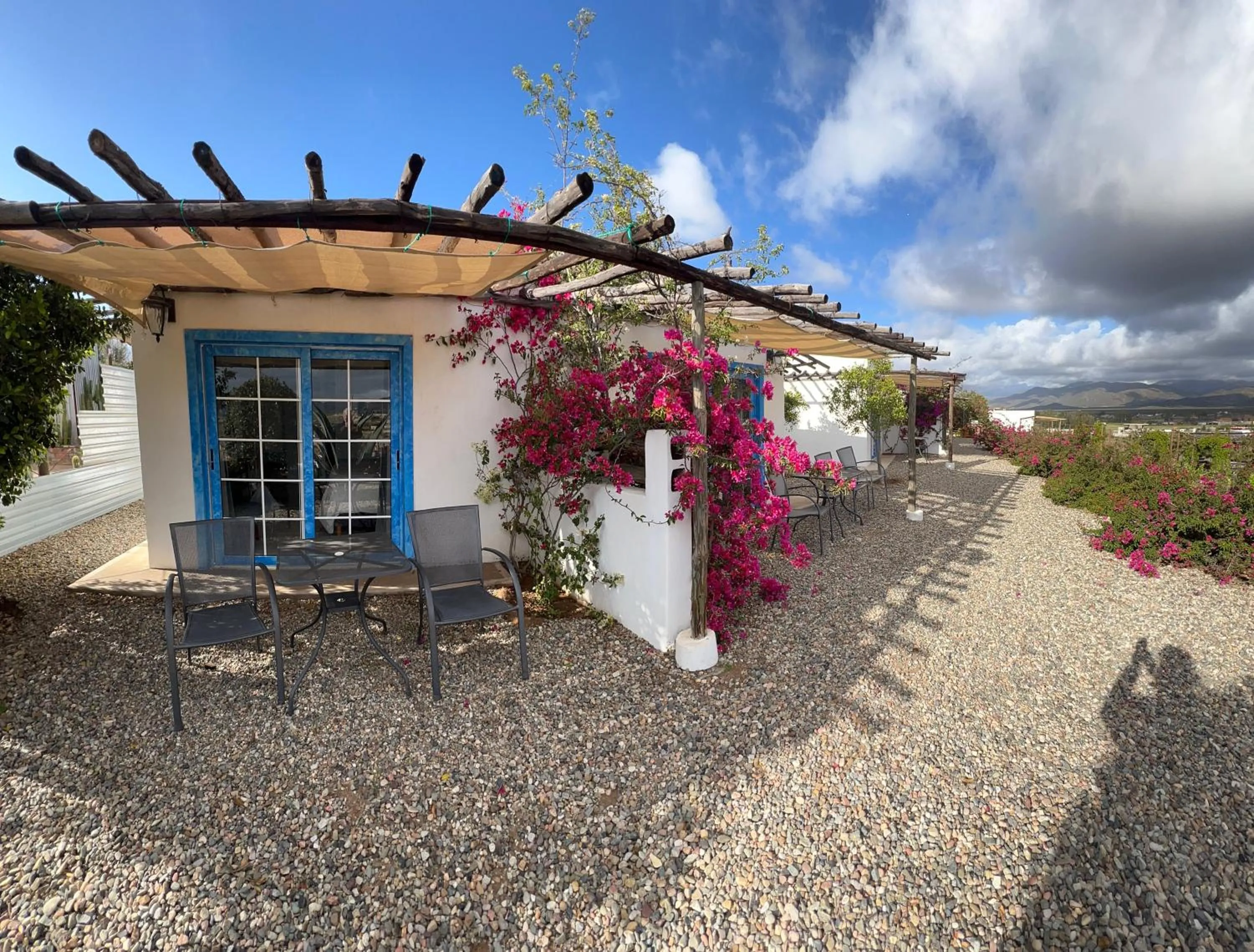 Garden view in Santerra, Valle de Guadalupe