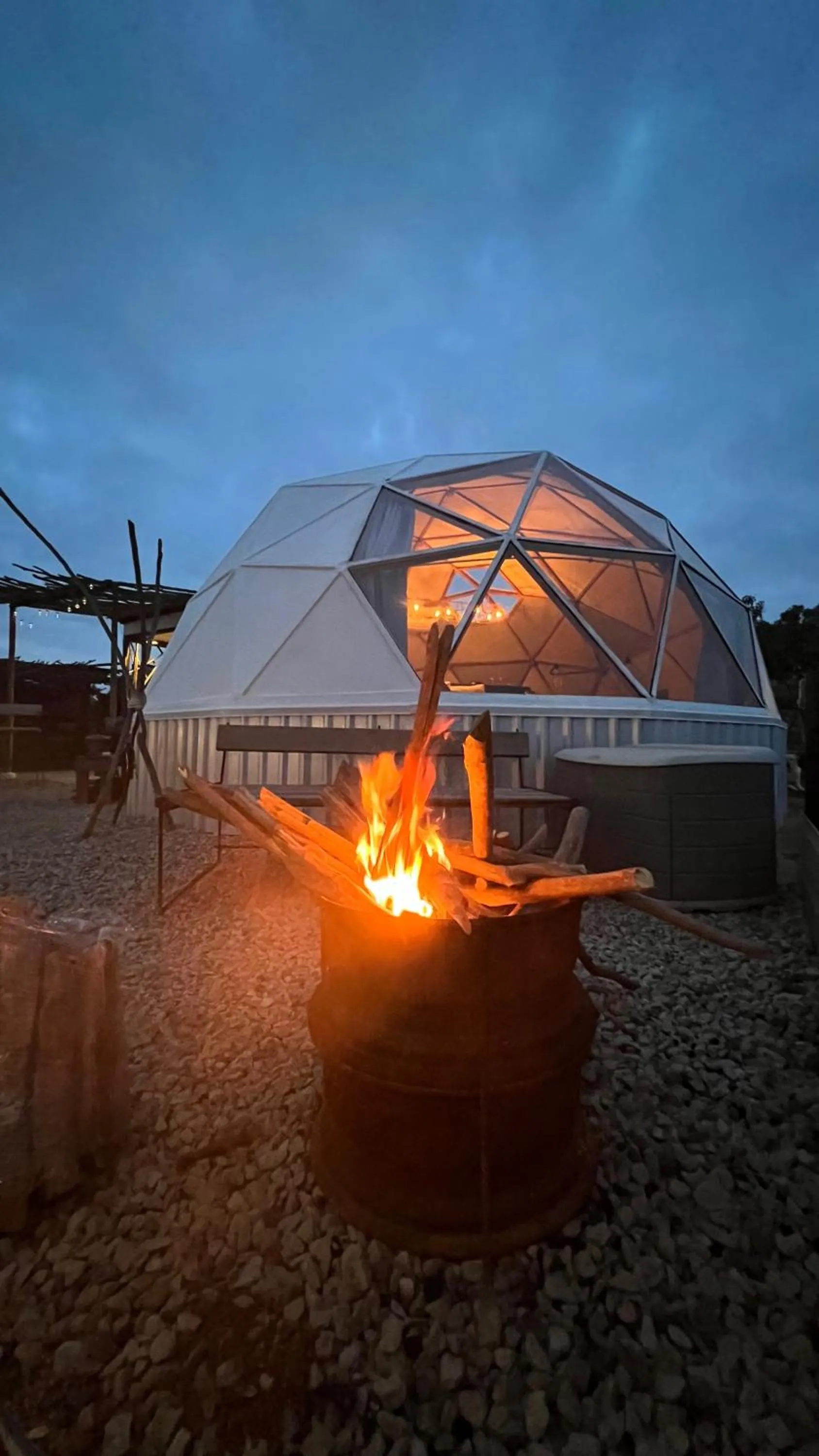 Natural landscape in Santerra, Valle de Guadalupe