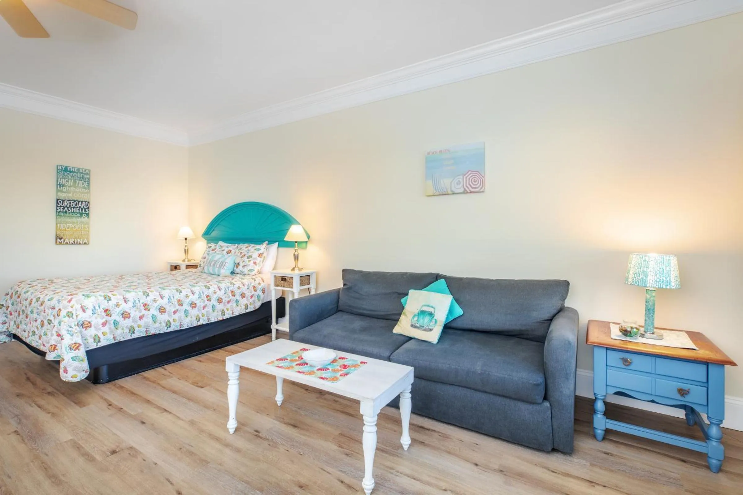 Bed in Atlantic Breeze Suites