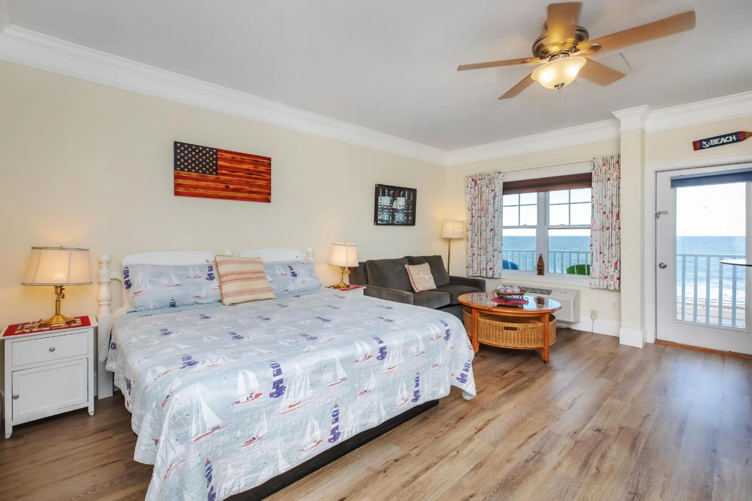 Bed in Atlantic Breeze Suites