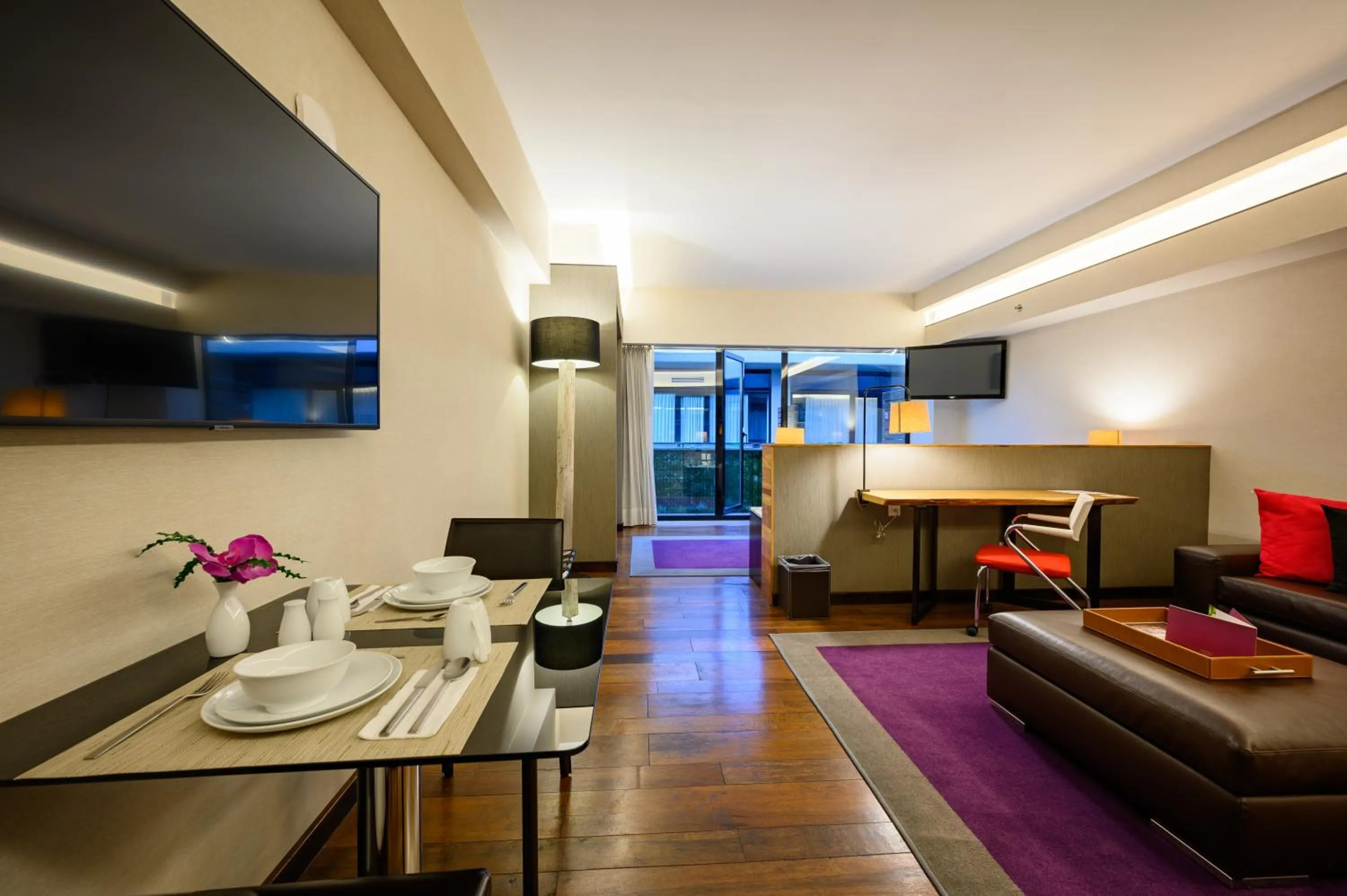 Seating area in Las Suites Campos Eliseos