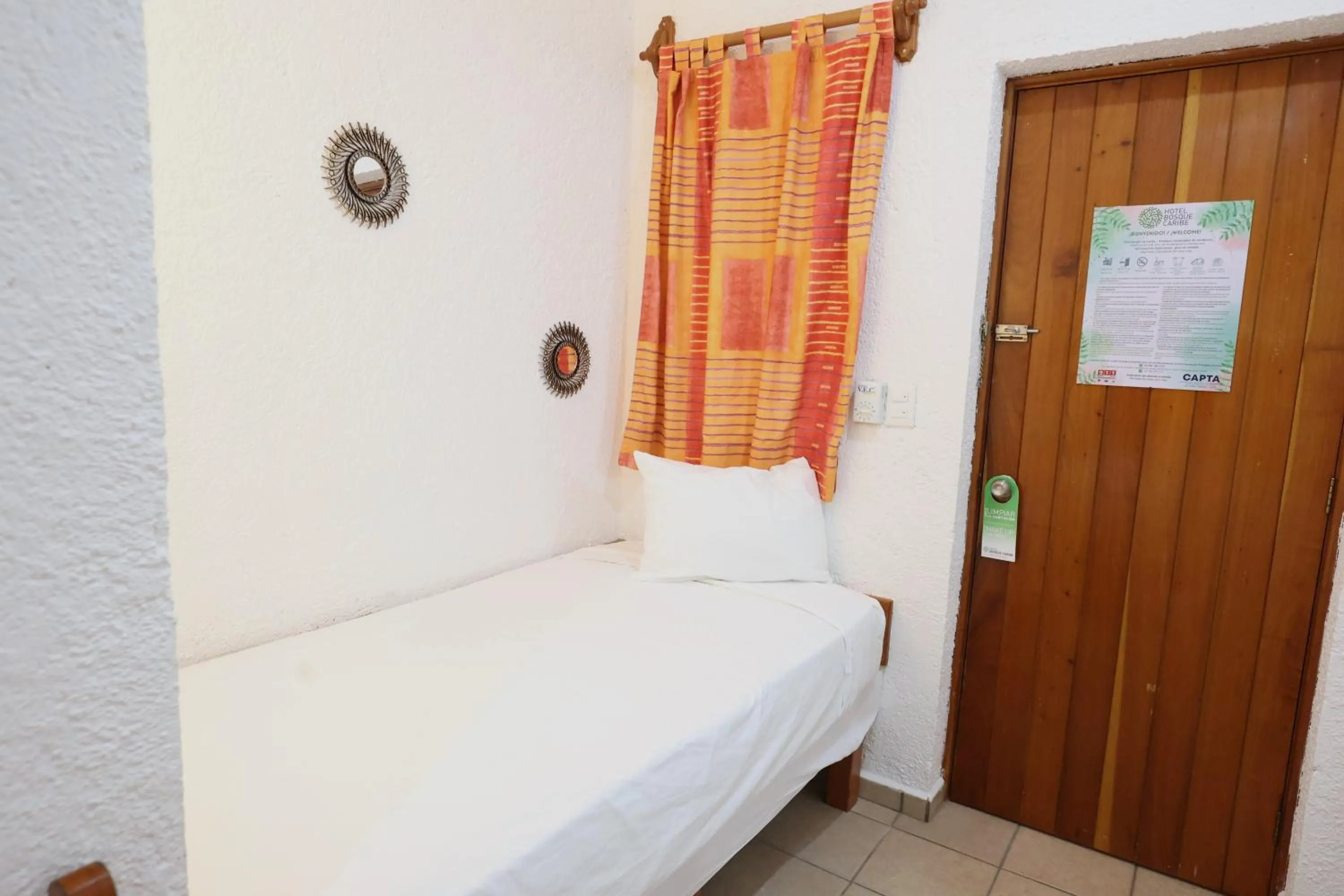 Bed in Hotel Bosque Caribe, 5th Av. zone