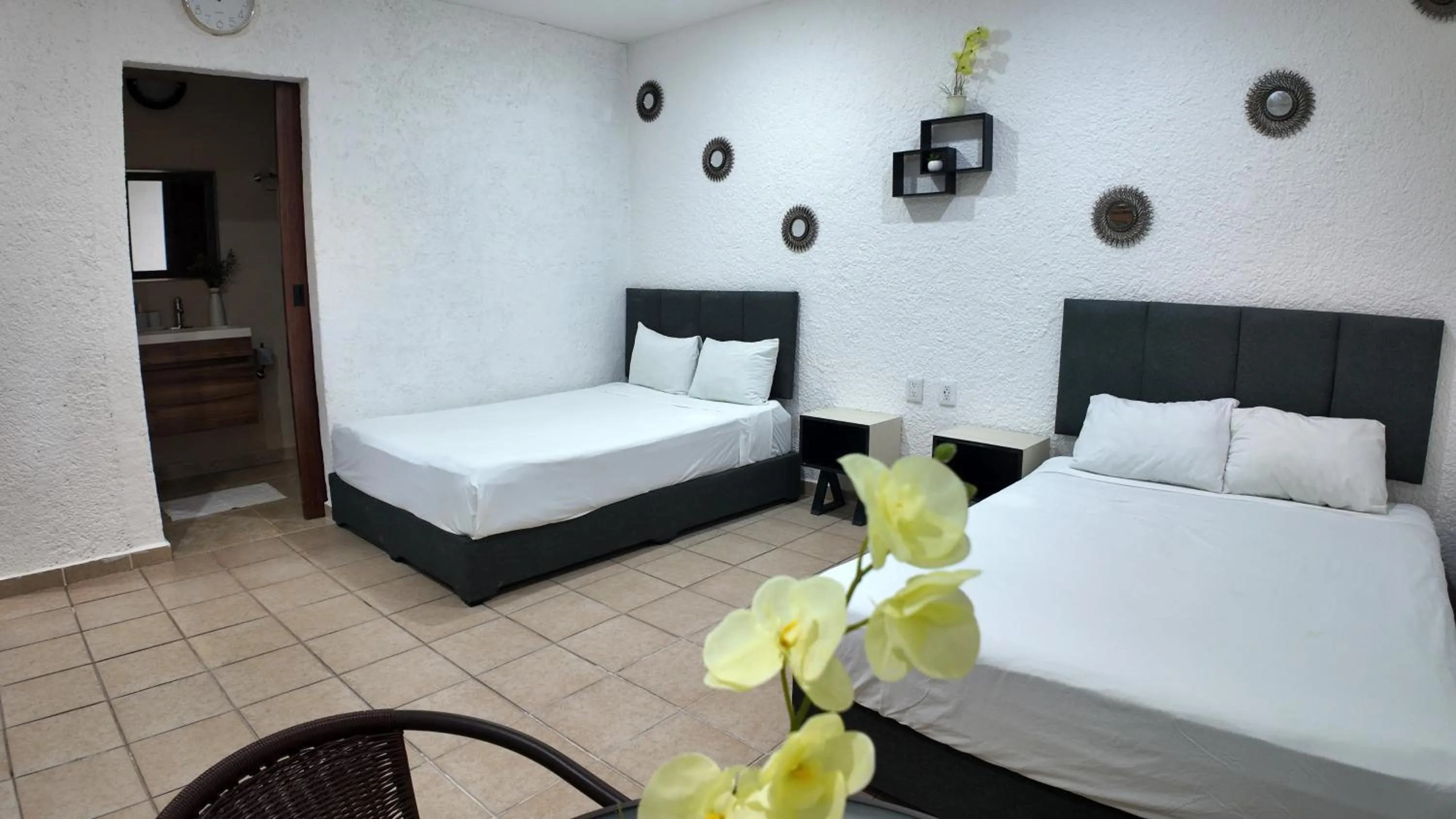 Bed in Hotel Bosque Caribe, 5th Av. zone