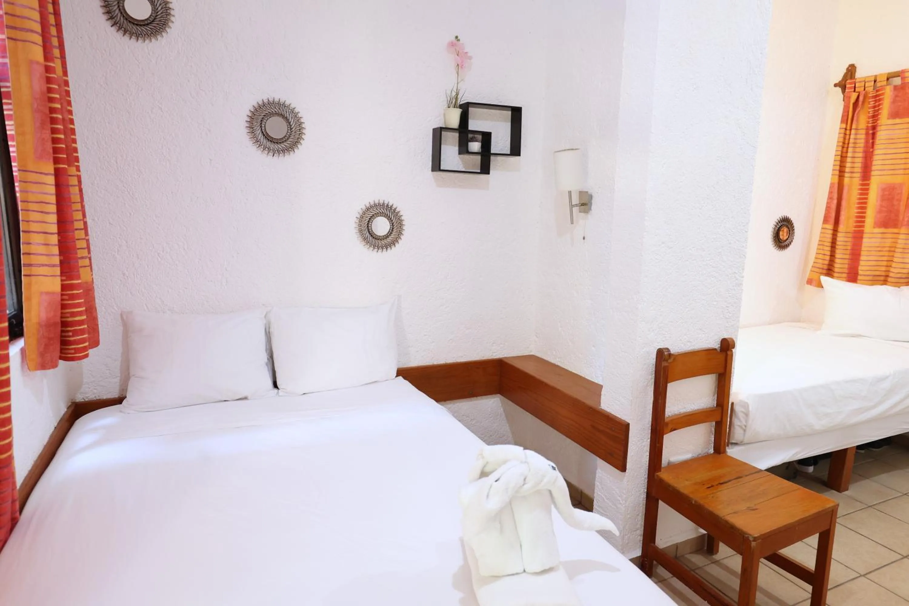 Bed in Hotel Bosque Caribe, 5th Av. zone