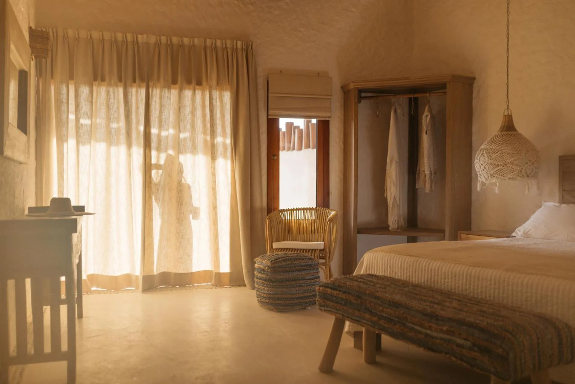 Bed in Casa Las Tortugas Petit Beach Hotel & Spa