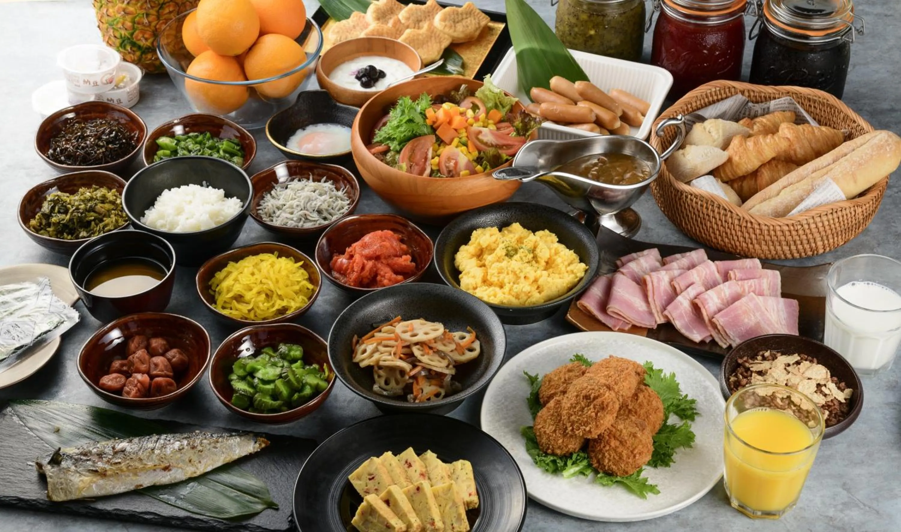 Breakfast in Hotel Asia Center of Japan