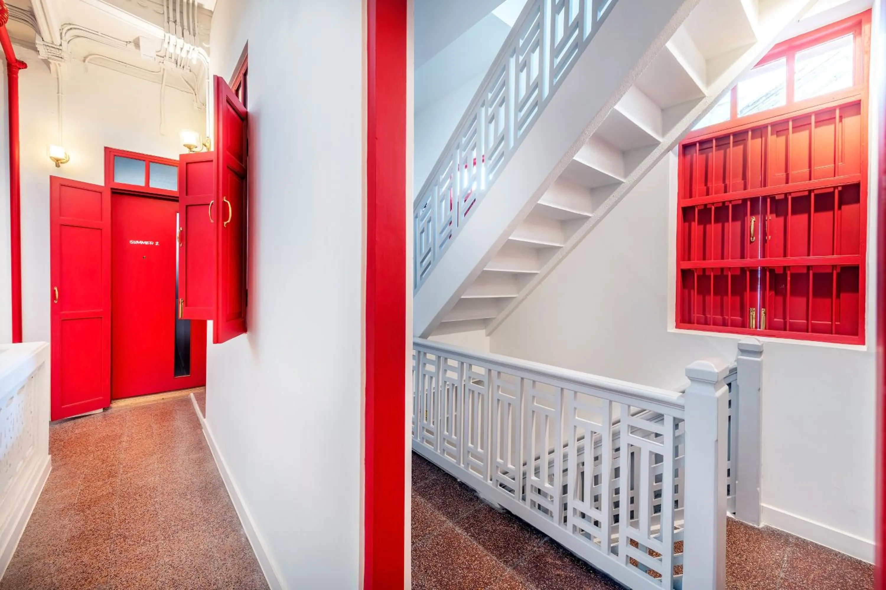 Decorative detail in Ama Hostel Bangkok