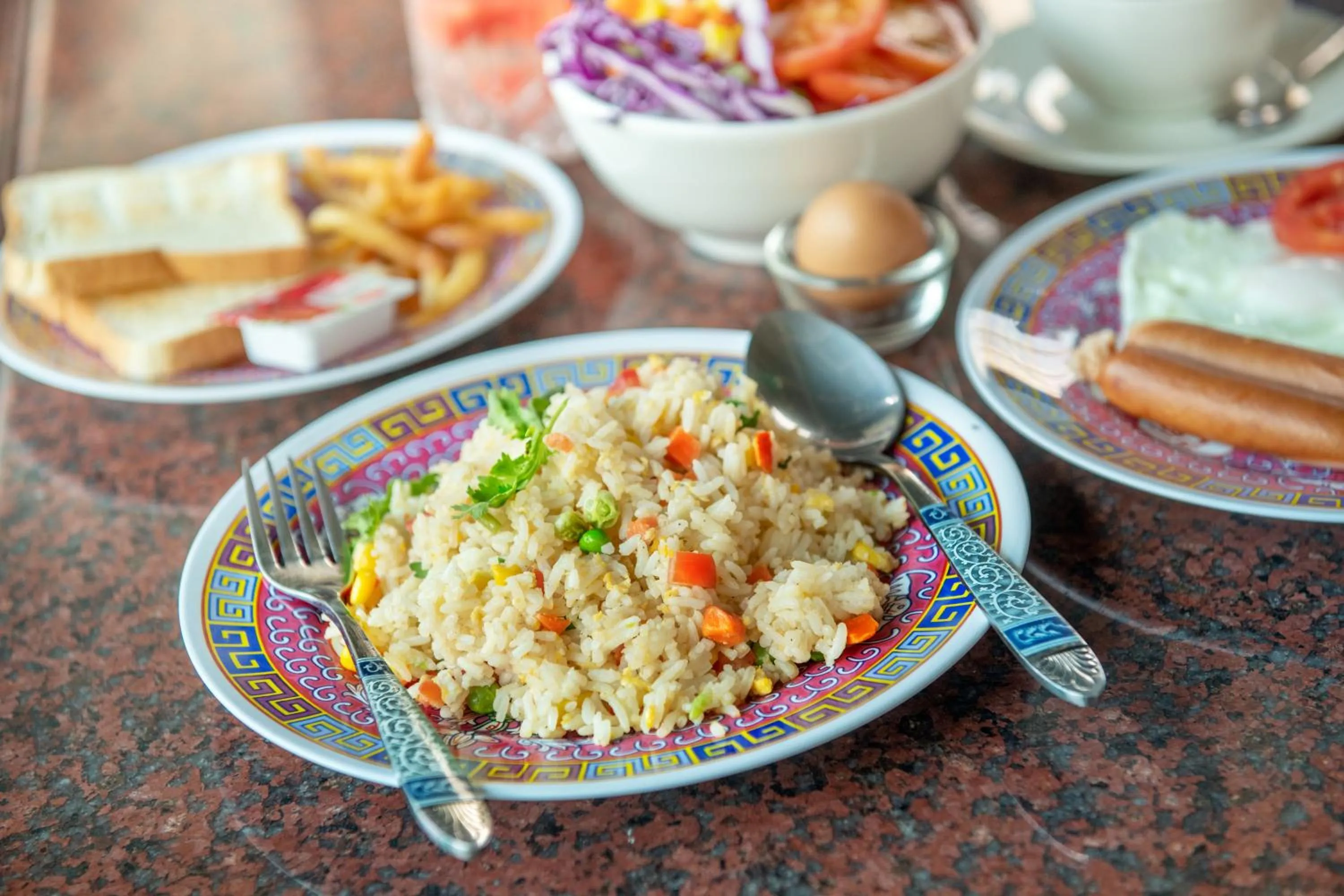 Breakfast in Ama Hostel Bangkok