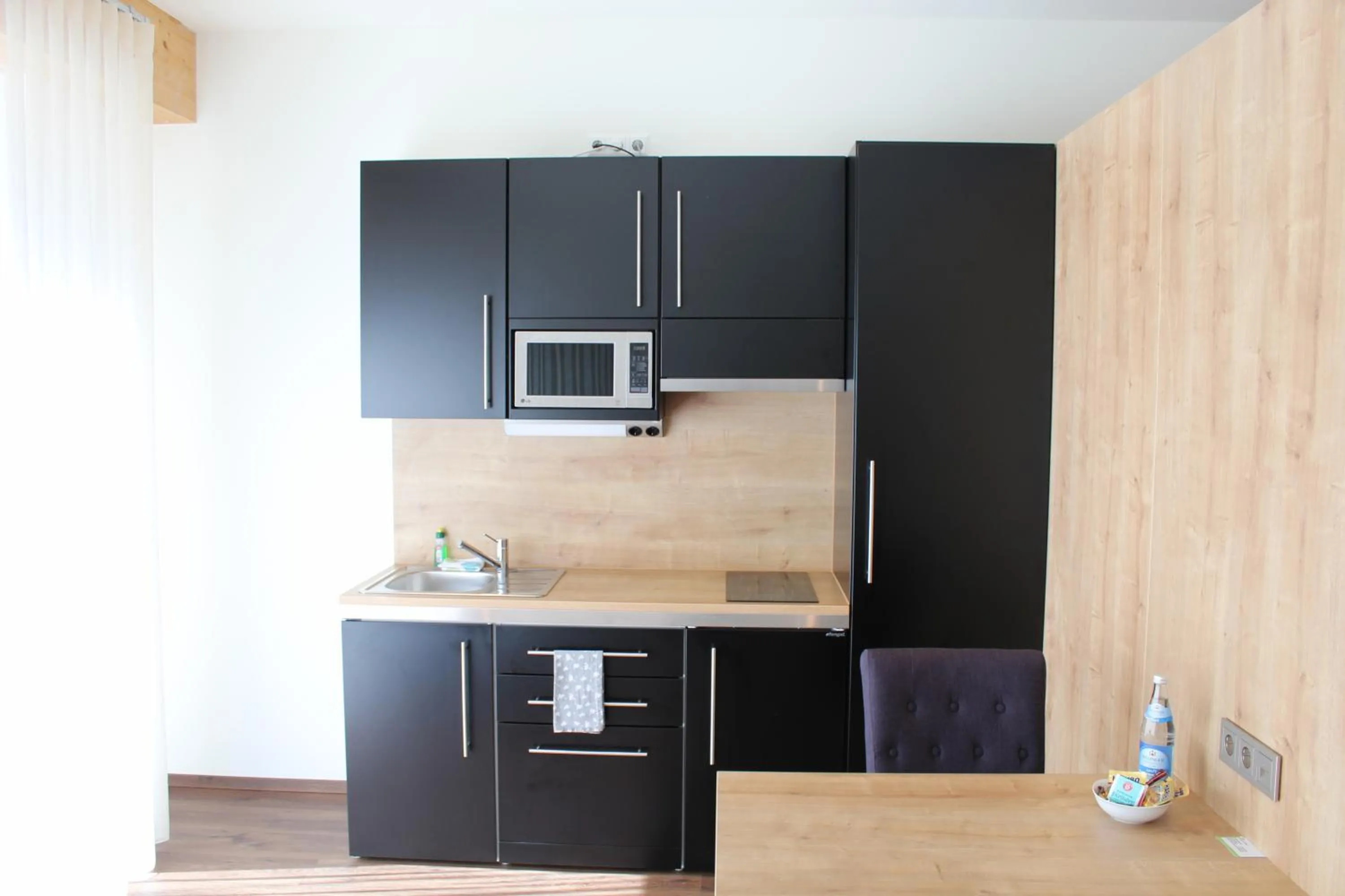 Kitchen or kitchenette in Waldhotel Rainau