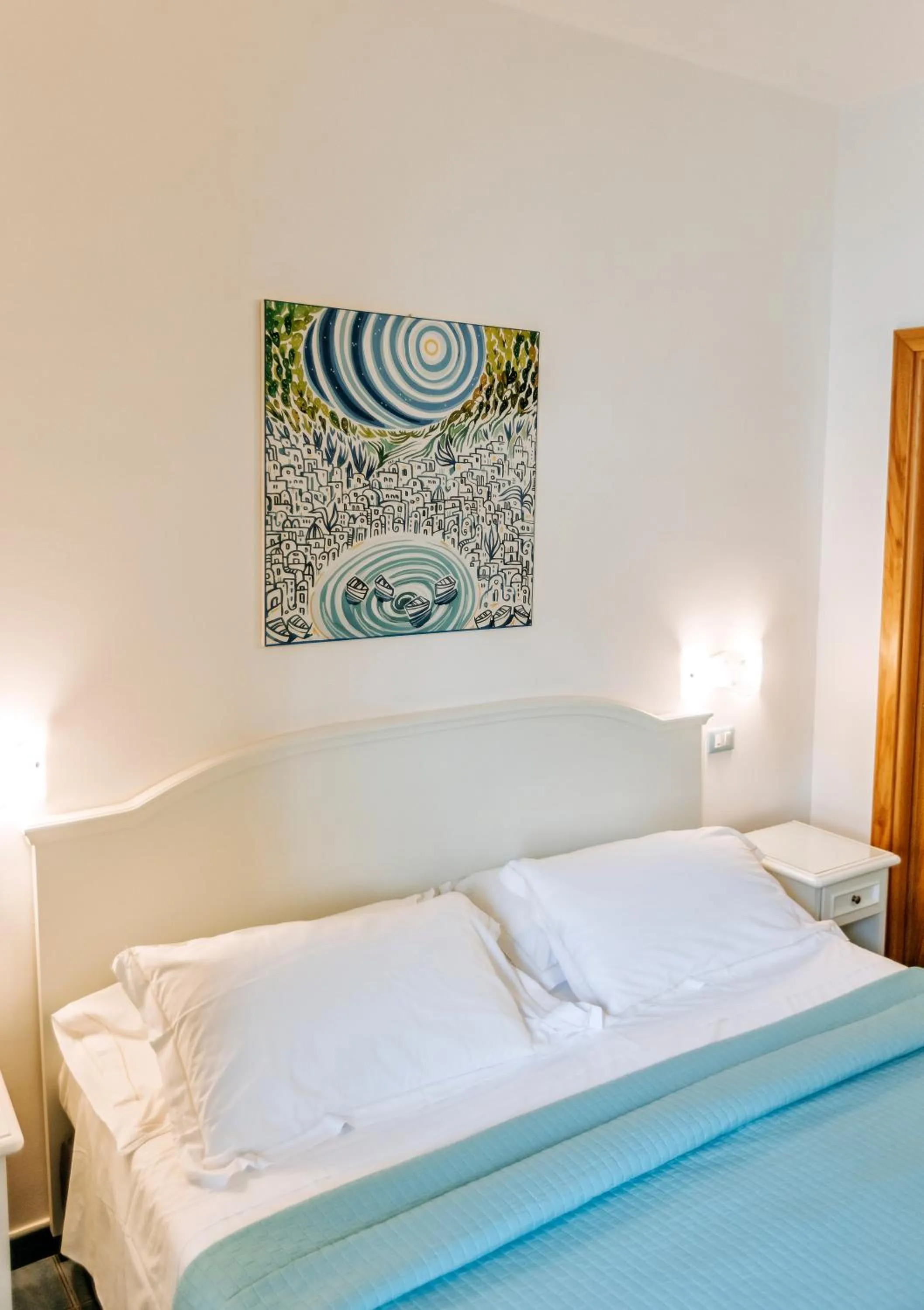 Decorative detail, Bed in Hotel Cava Dell'Isola