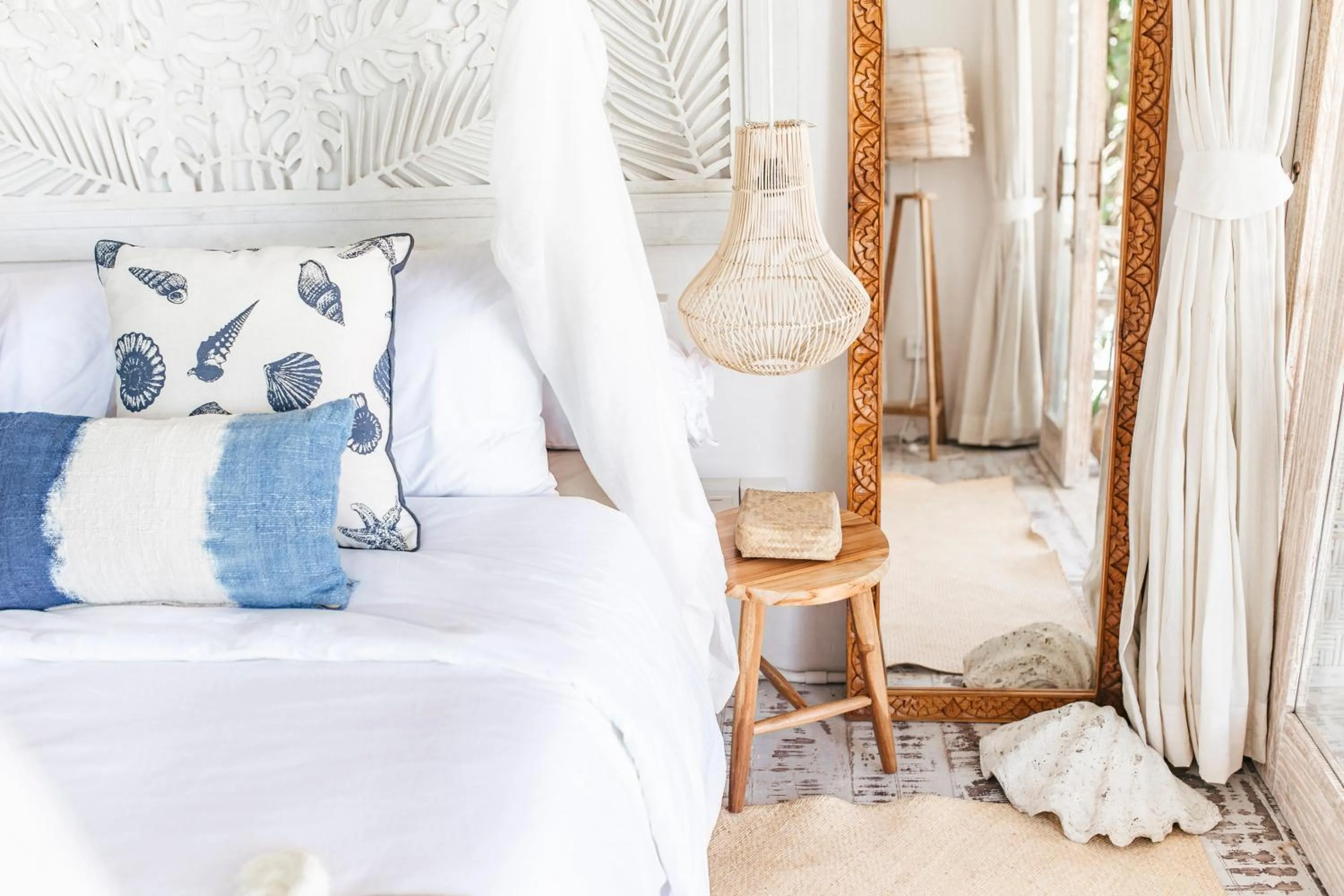 Decorative detail, Bed in Dreamsea Bali