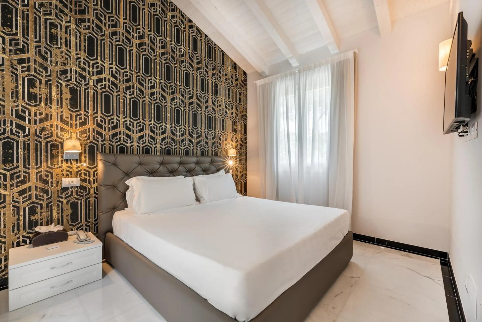 Bedroom, Bed in Hotel Stella Della Versilia