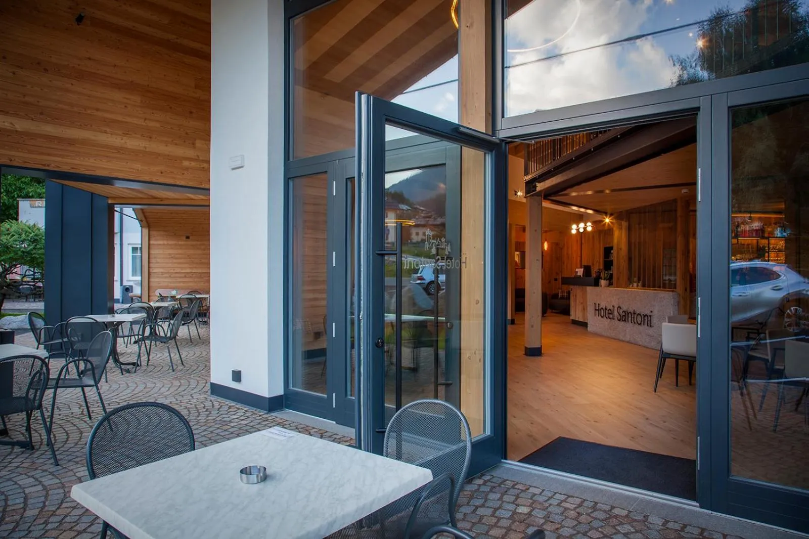 Property building in Hotel Santoni