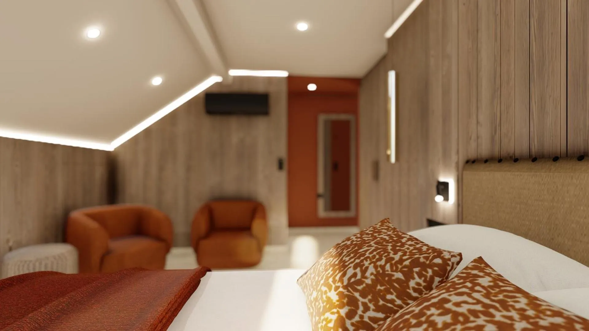 Bed in Hôtel - Restaurant Le Couchetat