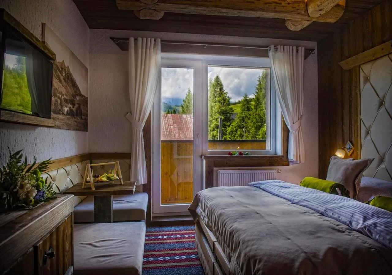 Balcony/Terrace, Bed in Grand Hotel**** Bachledka Strachan