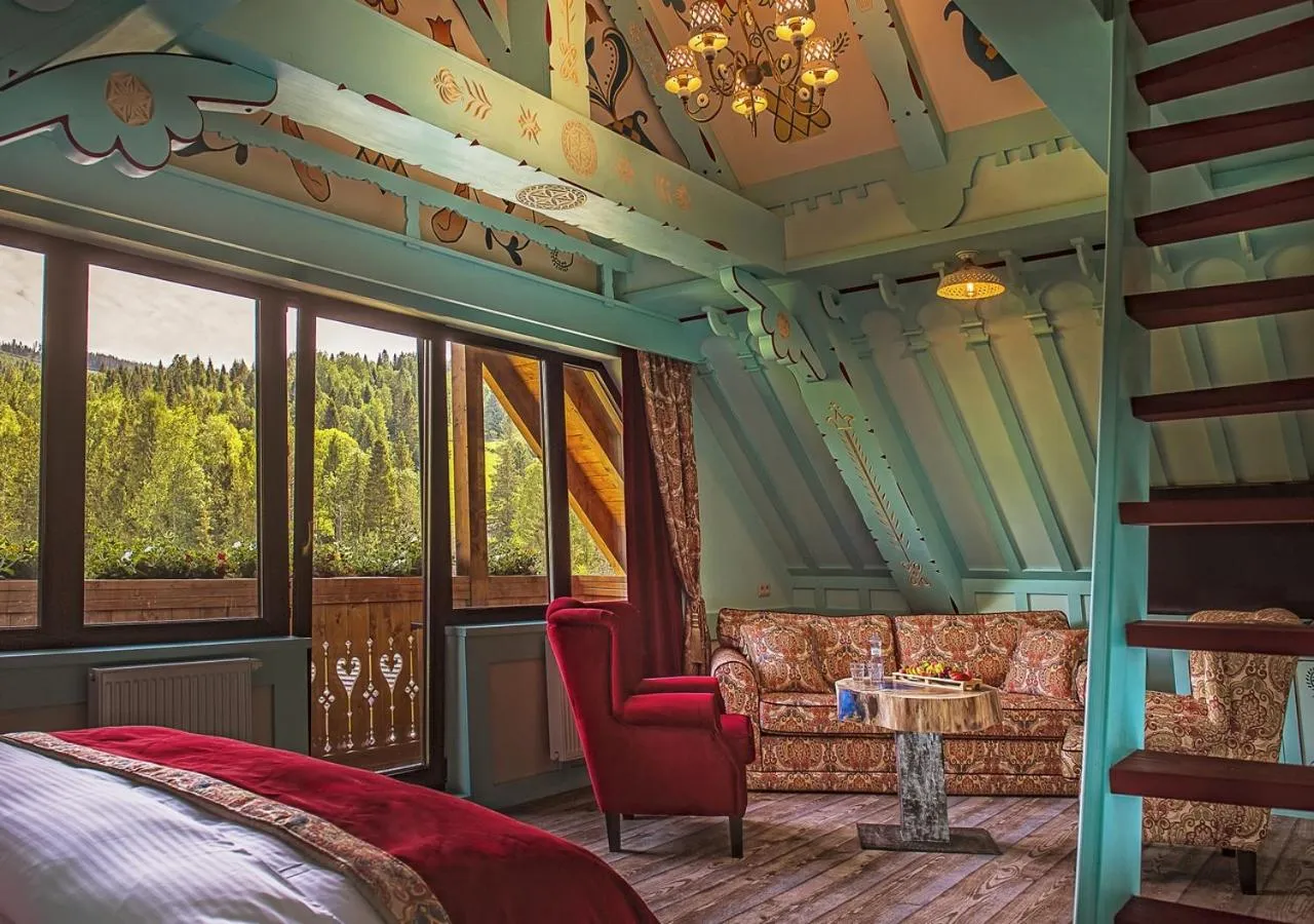 Decorative detail, Bed in Grand Hotel**** Bachledka Strachan