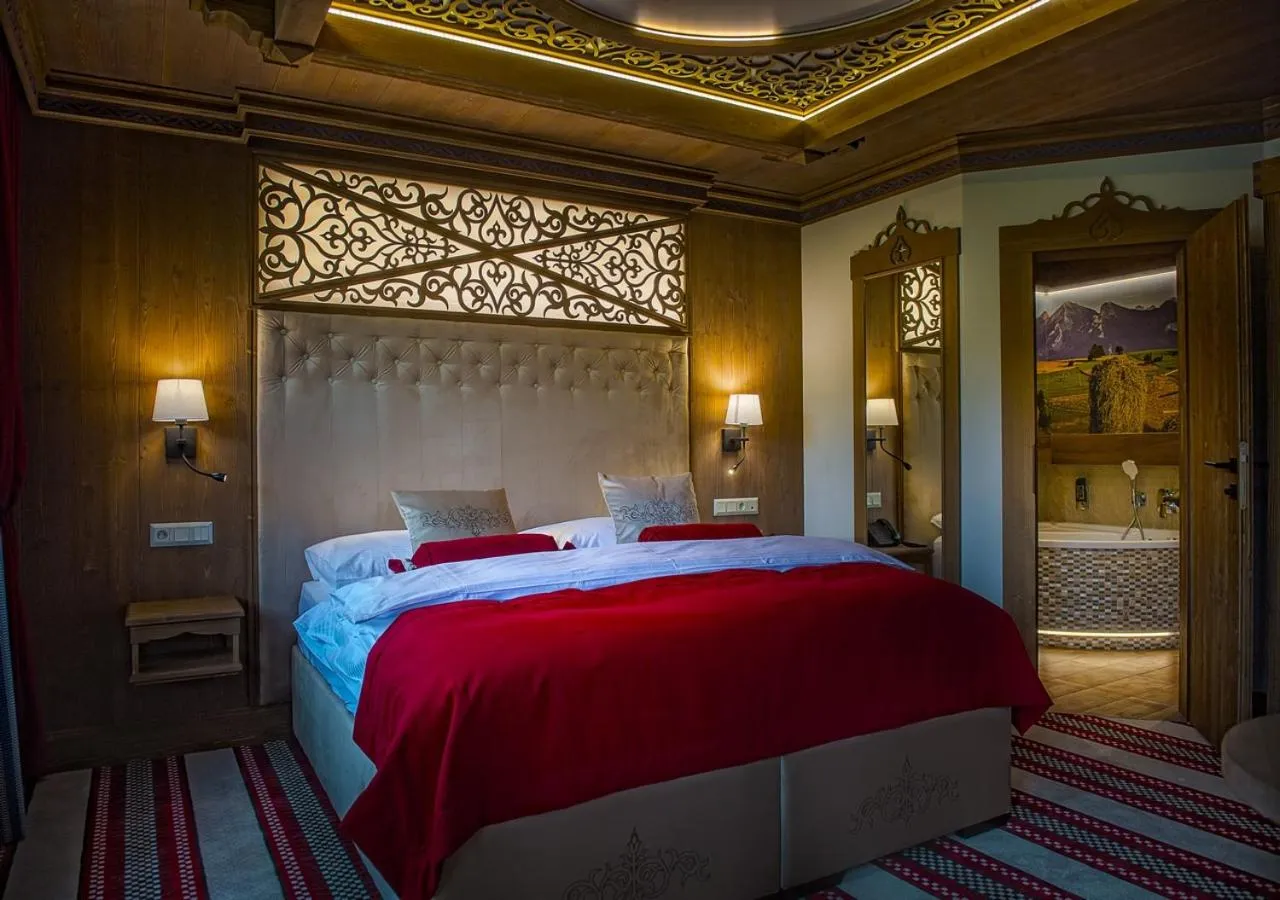 Decorative detail, Bed in Grand Hotel**** Bachledka Strachan