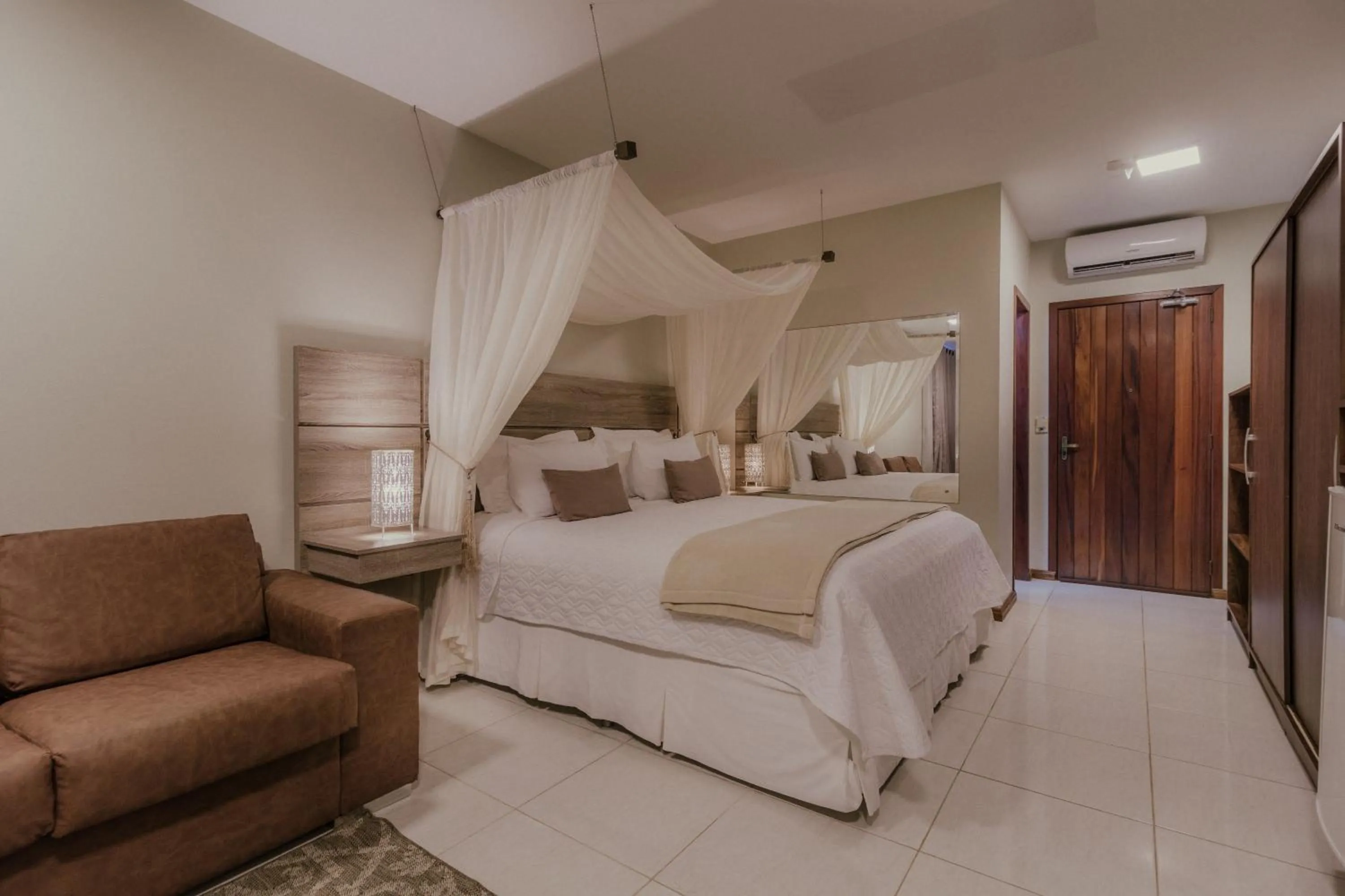 Bed in Pousada Rêmora