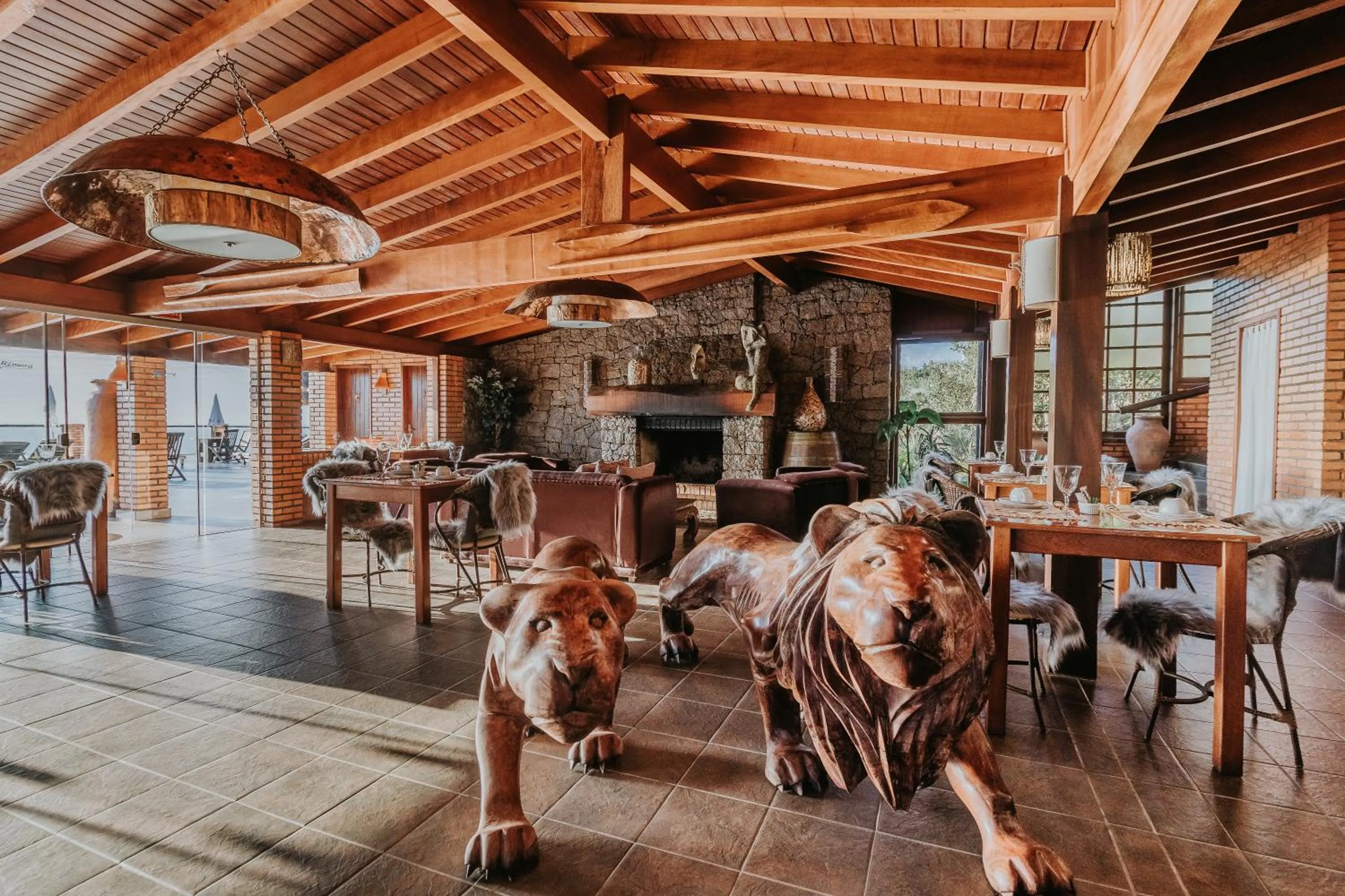 Living room in Pousada Rêmora