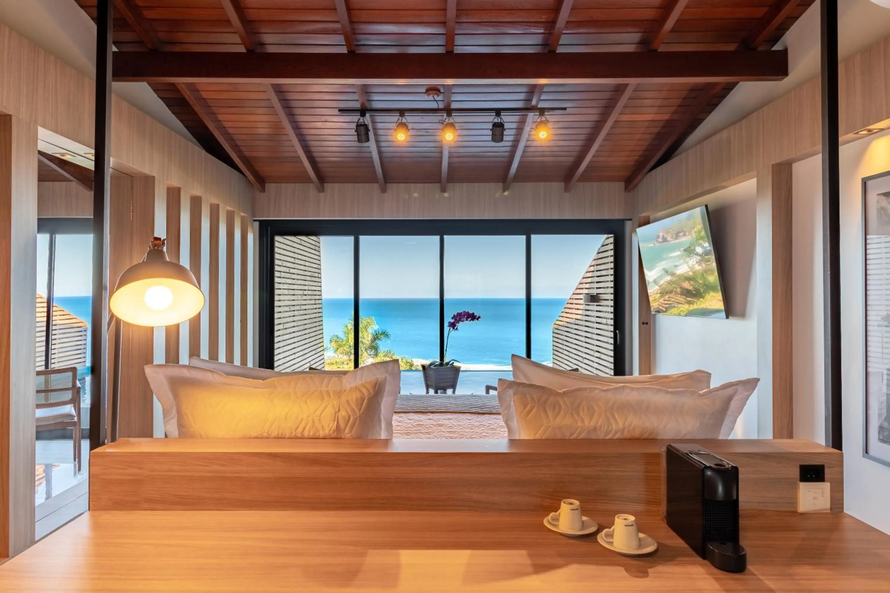 Pool view in Pousada Rêmora