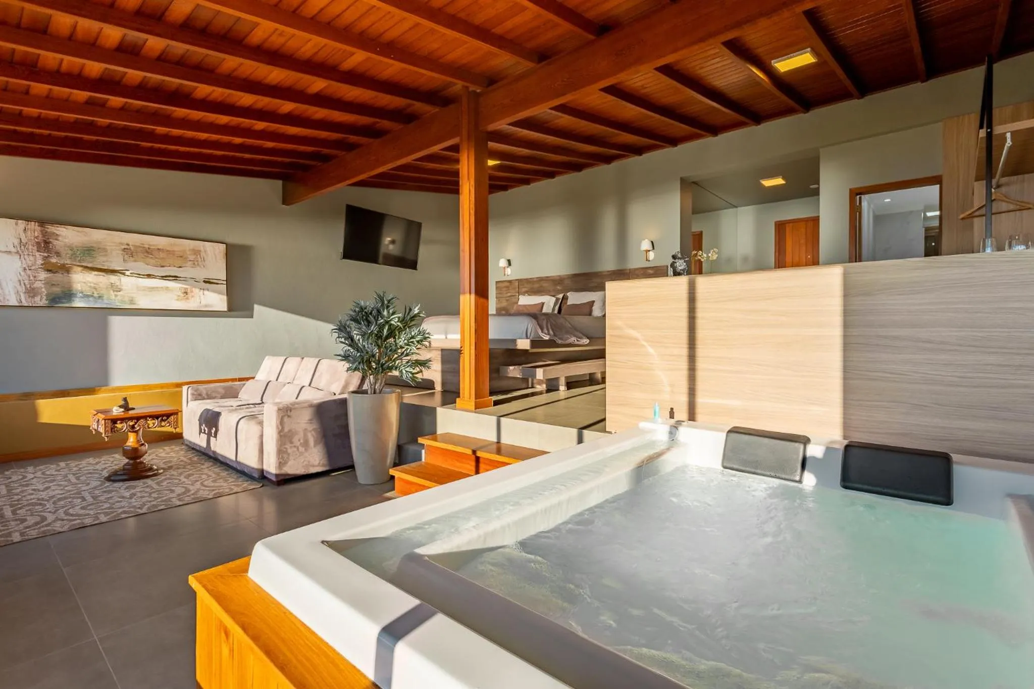 Hot Tub in Pousada Rêmora