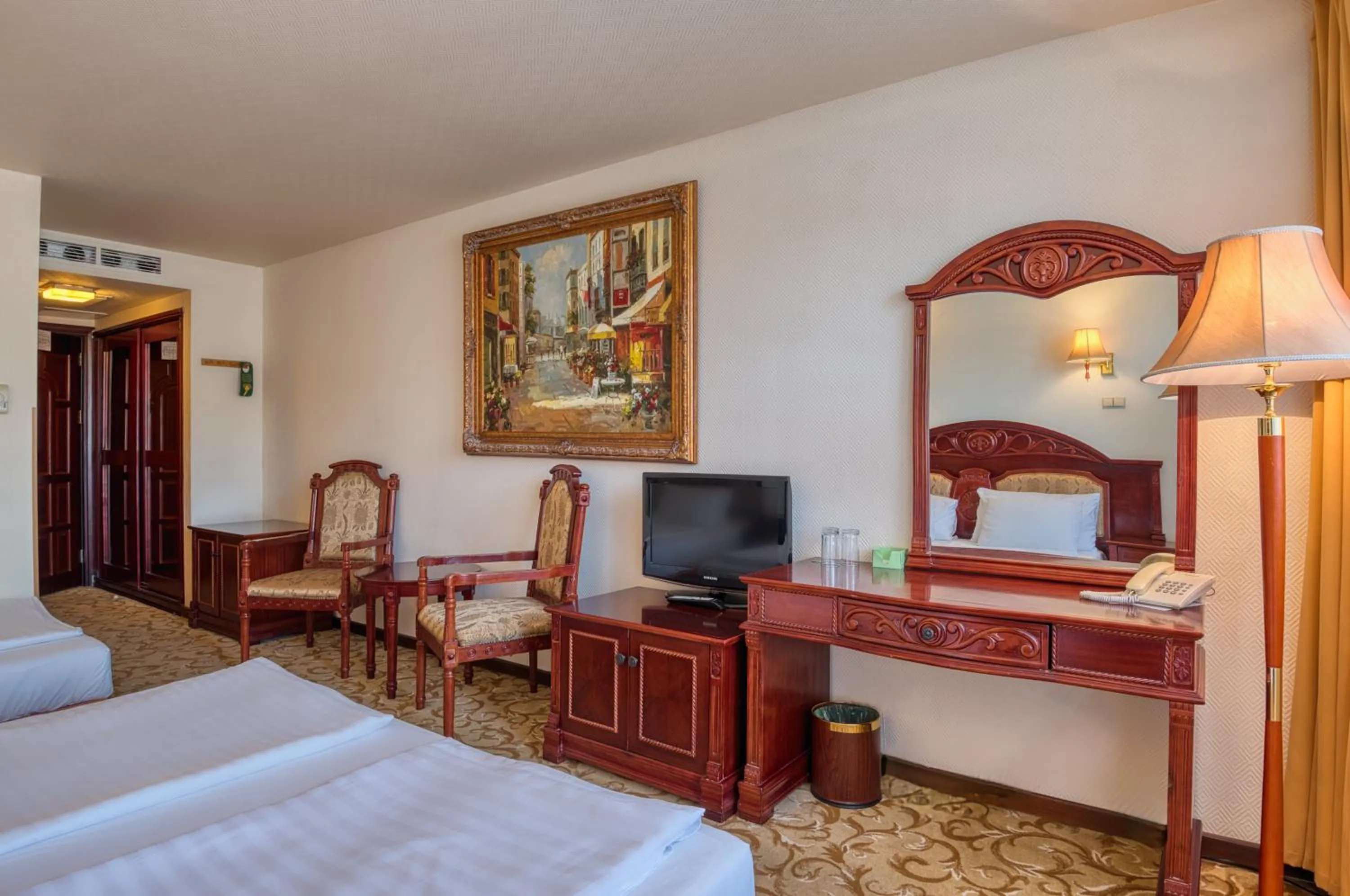 Bed in Hotel Bellevue Esztergom