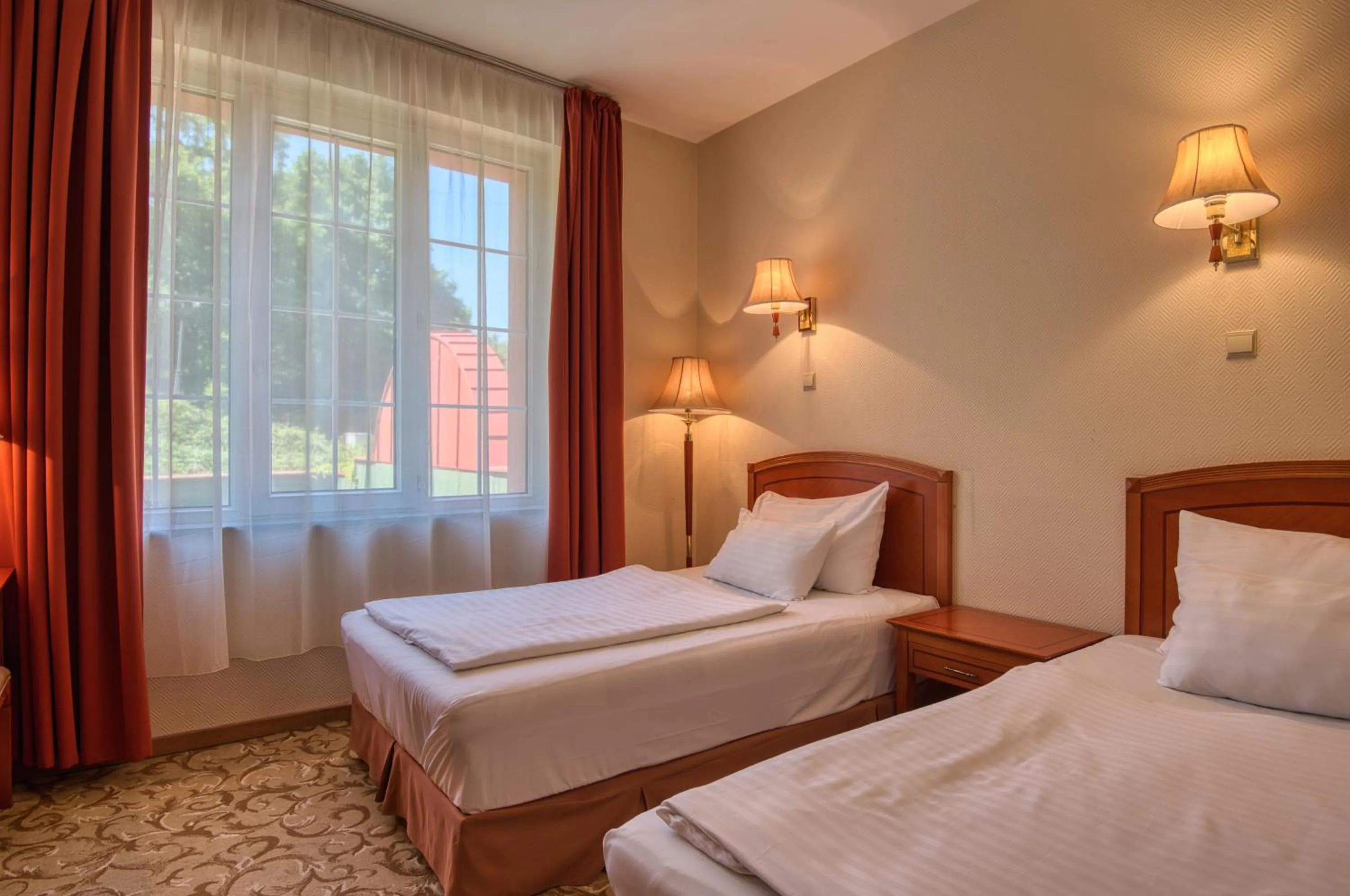 Bed in Hotel Bellevue Esztergom