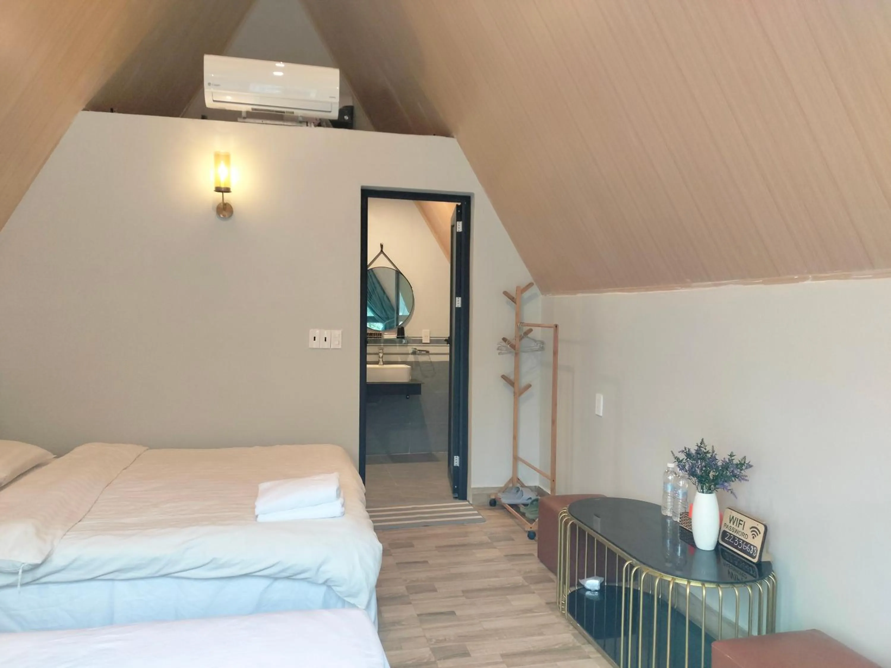 Bed in Carambola Bungalow