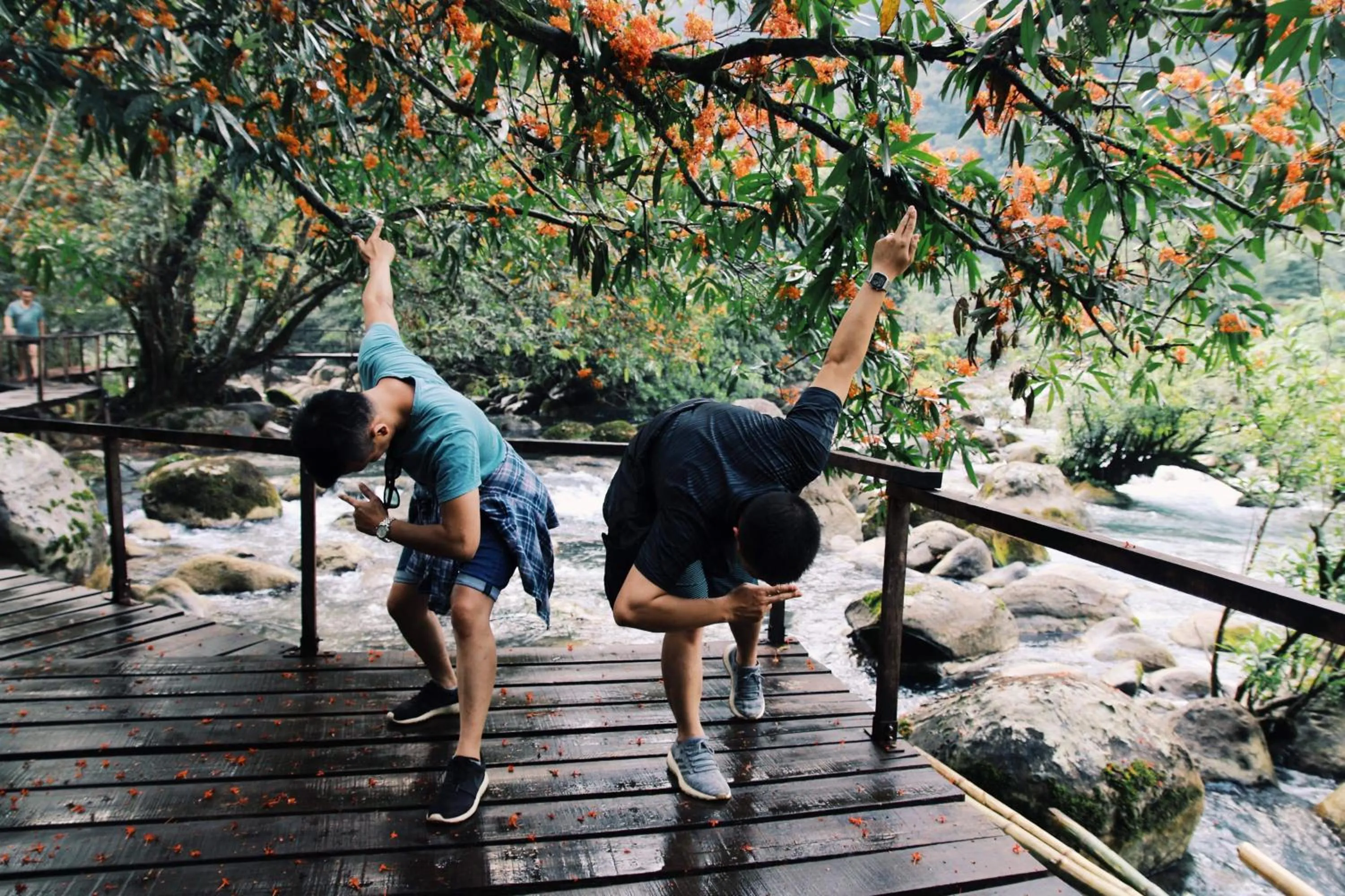 group of guests in Carambola Bungalow