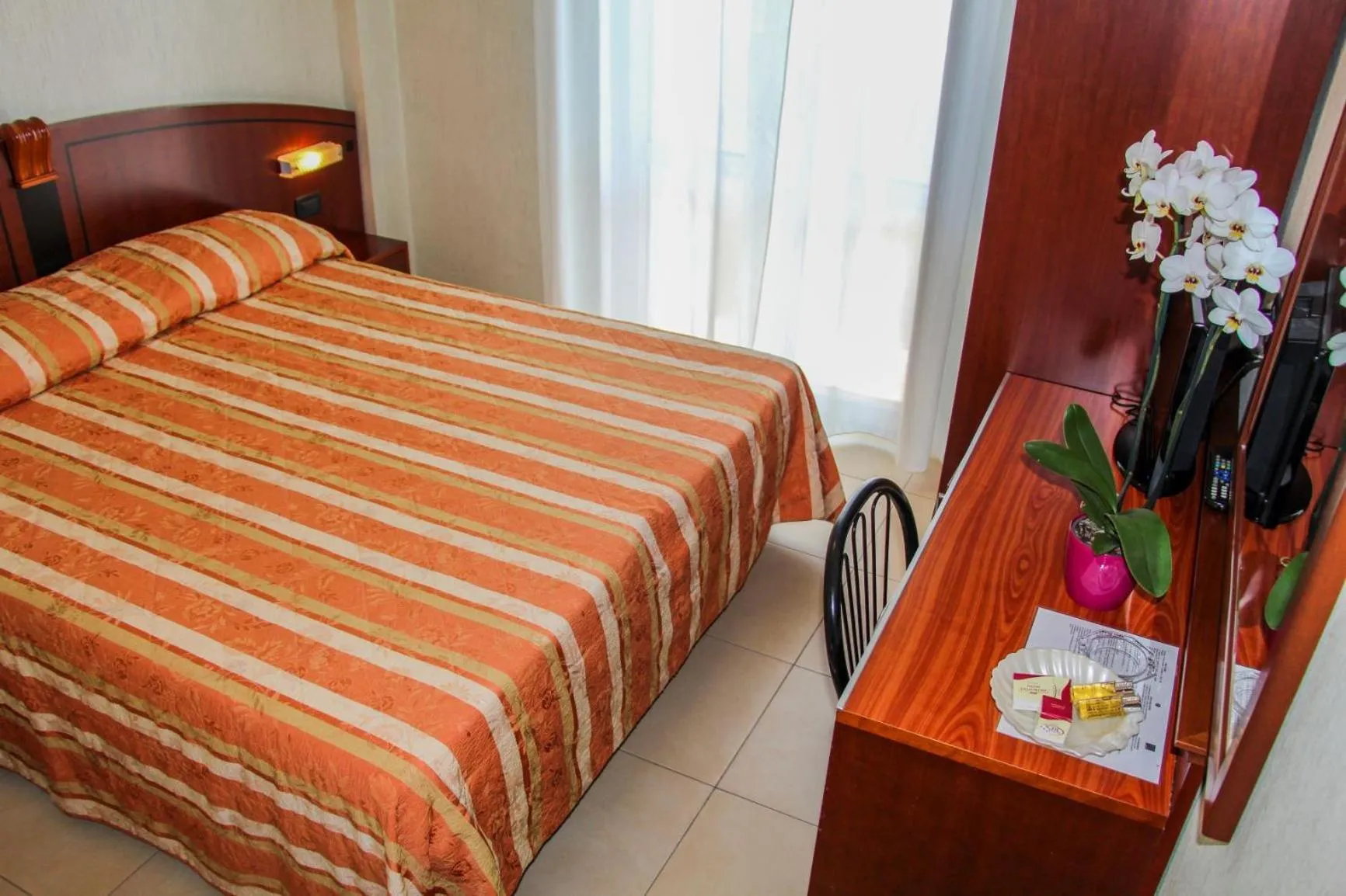 Bed in Hotel Rex Rimini