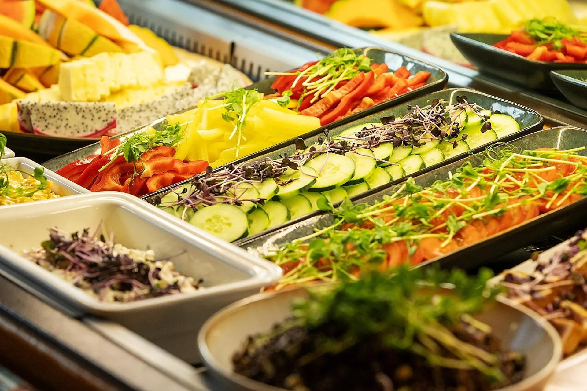 Buffet breakfast in Hotel Bodmi