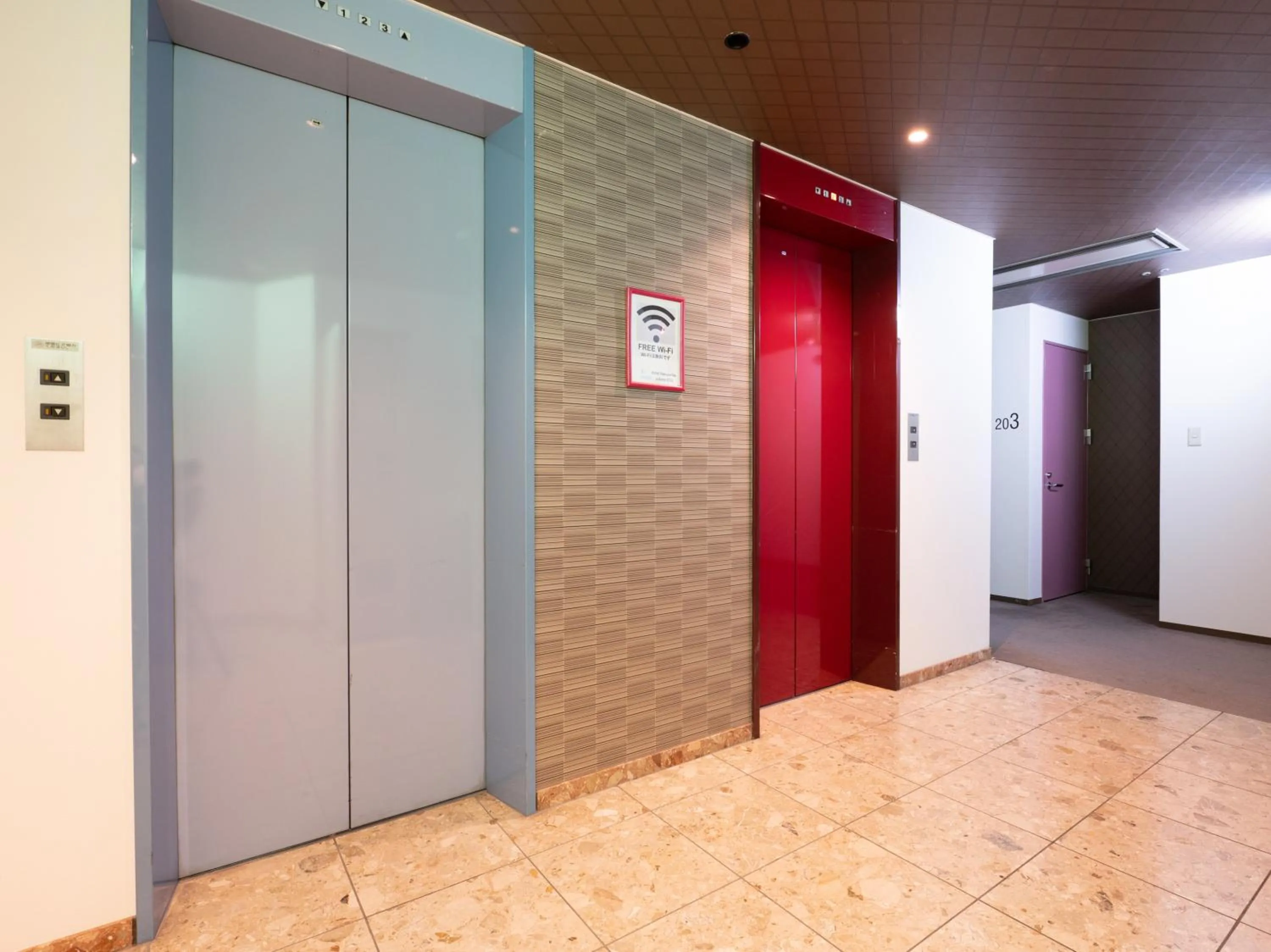 elevator in Tabist Hotel Rakuserina