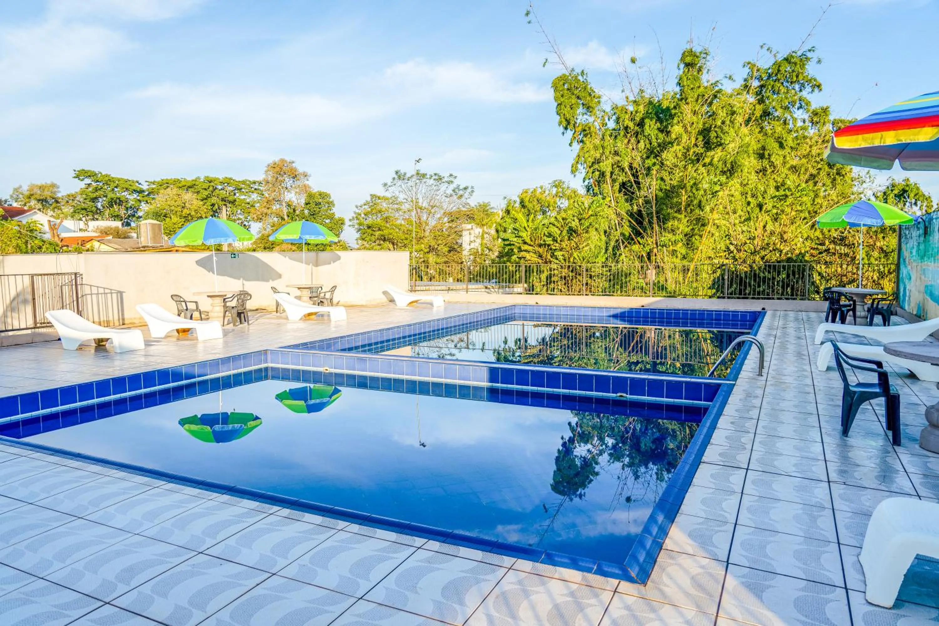 Pool view in VELINN Hotel Natureza Foz