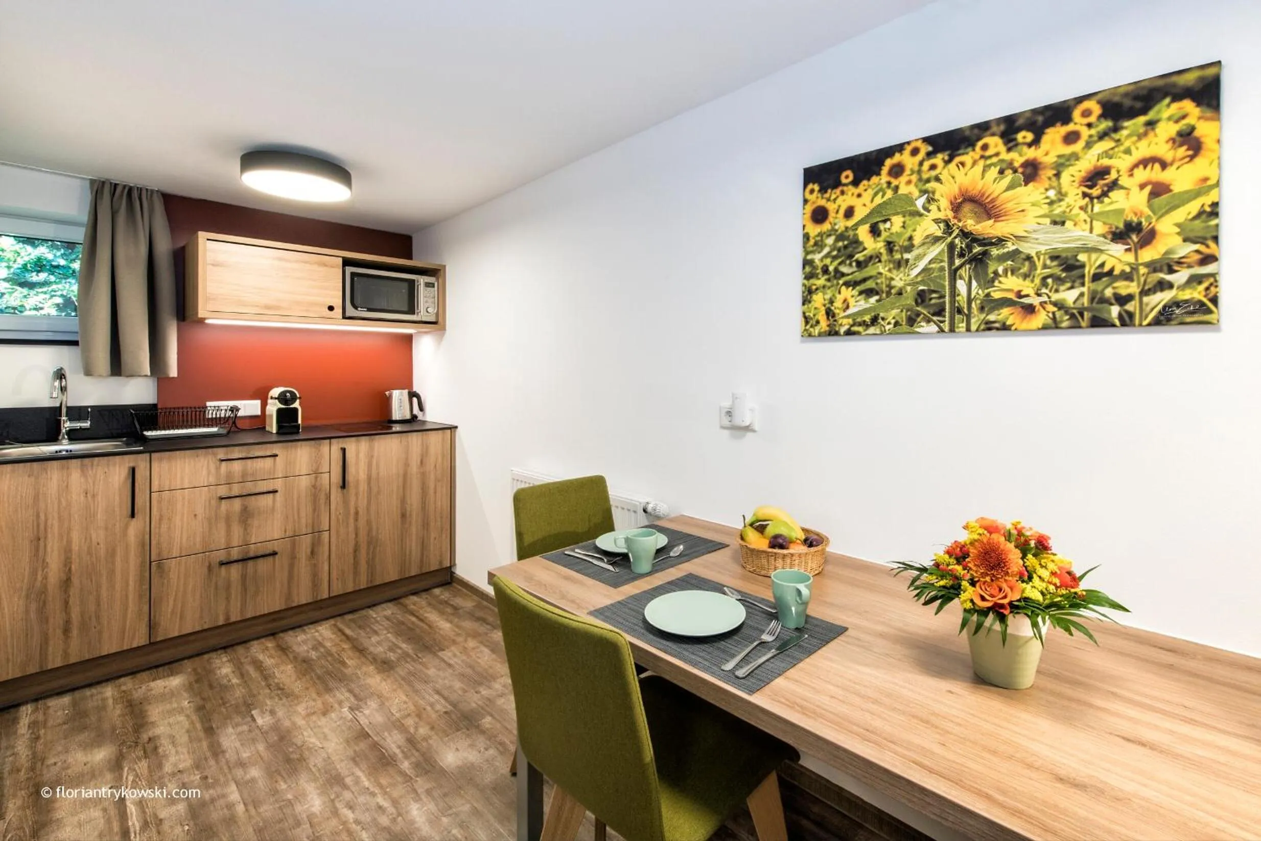 Kitchen or kitchenette in Übernachten in der Tenne