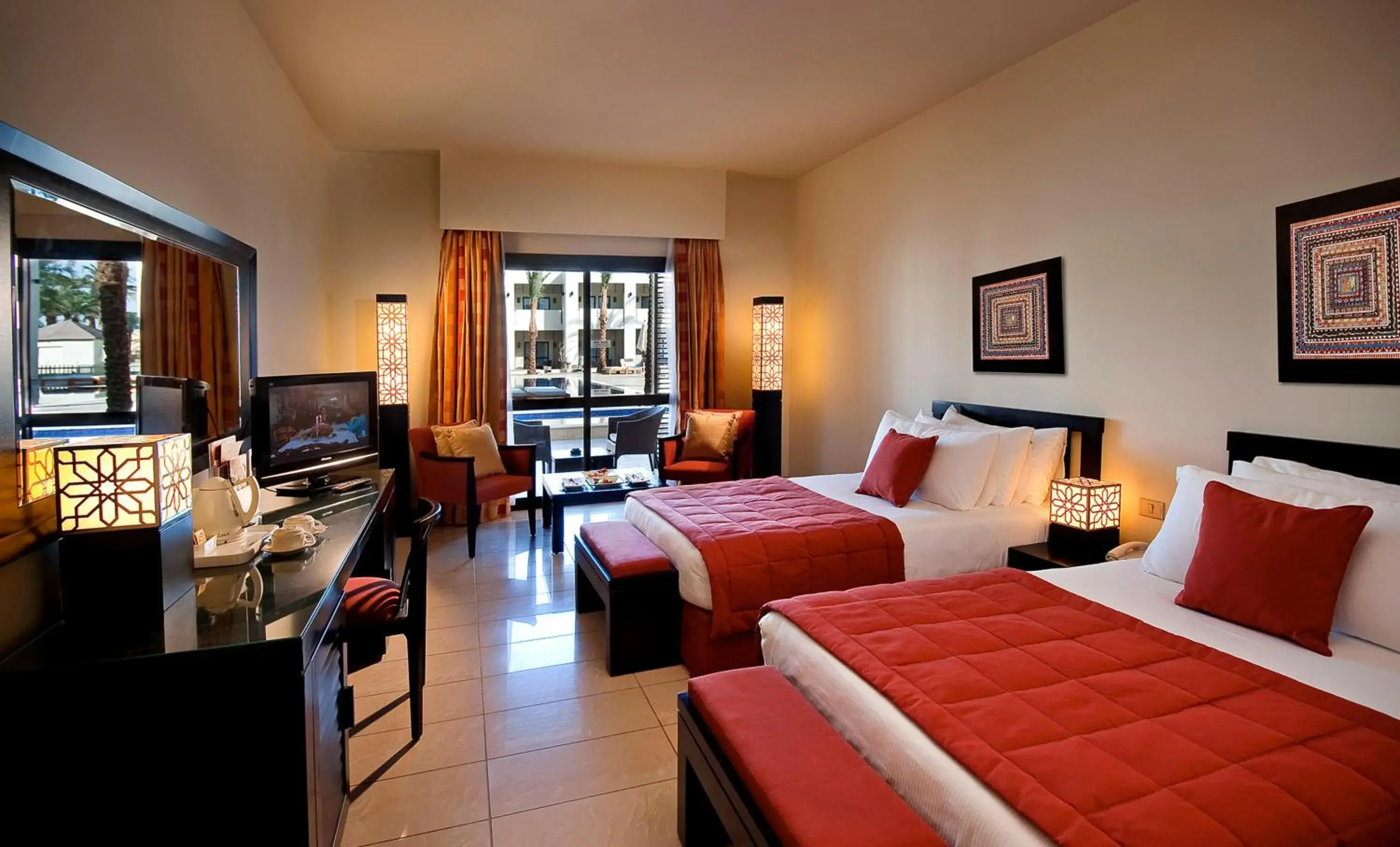 Superior Twin Room with Garden View in Sentido Reef Oasis Aqua Park Resort Superior Twin Room with Garden View in Sentido Reef Oasis Aqua Park Resort