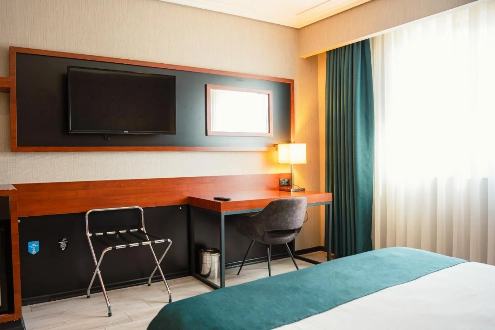 Photo of the whole room, Bed in Grand Vaves Hotel