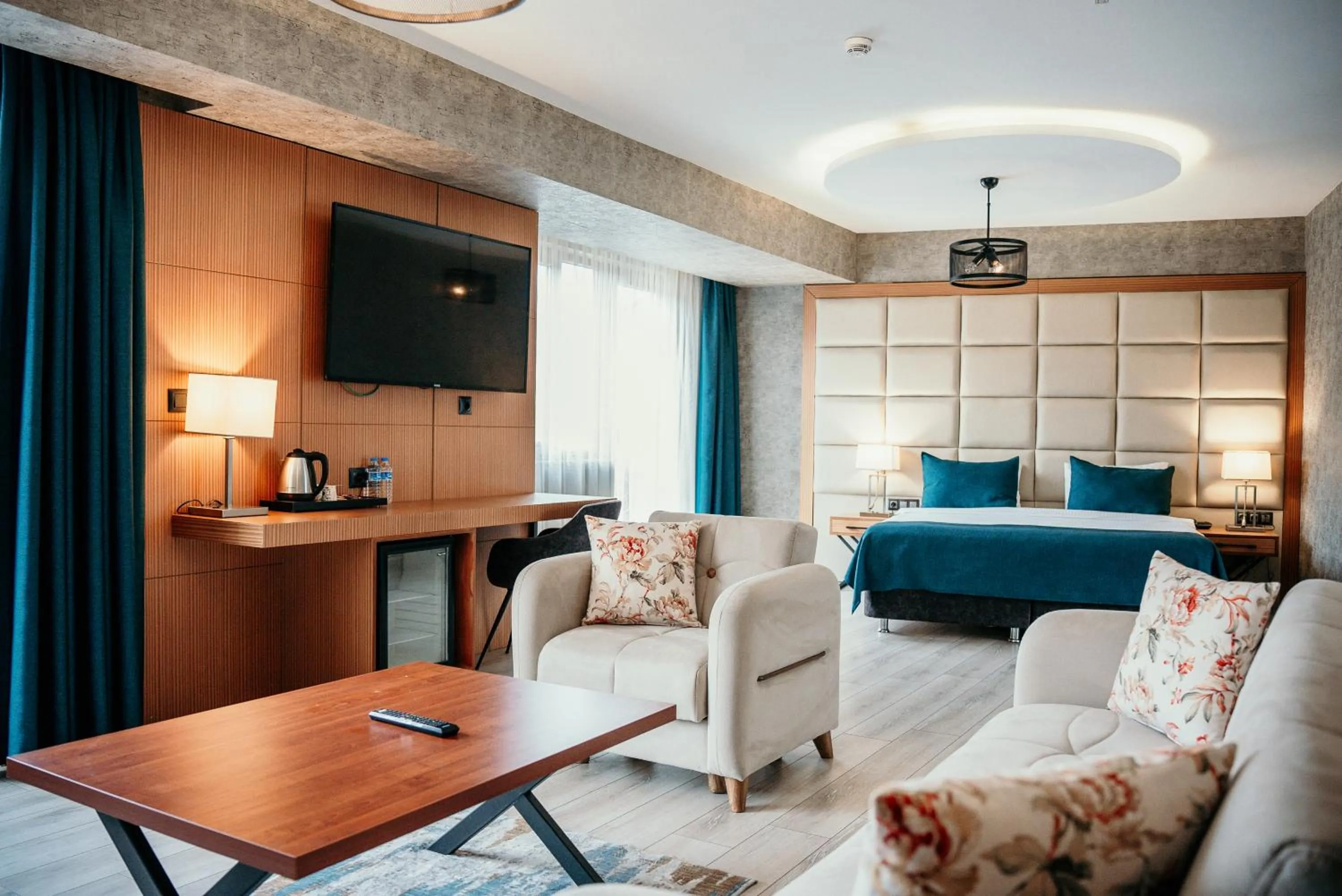 Bed in Grand Vaves Hotel