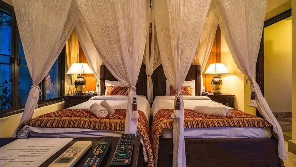 Bed in Villa Khao Phaengma