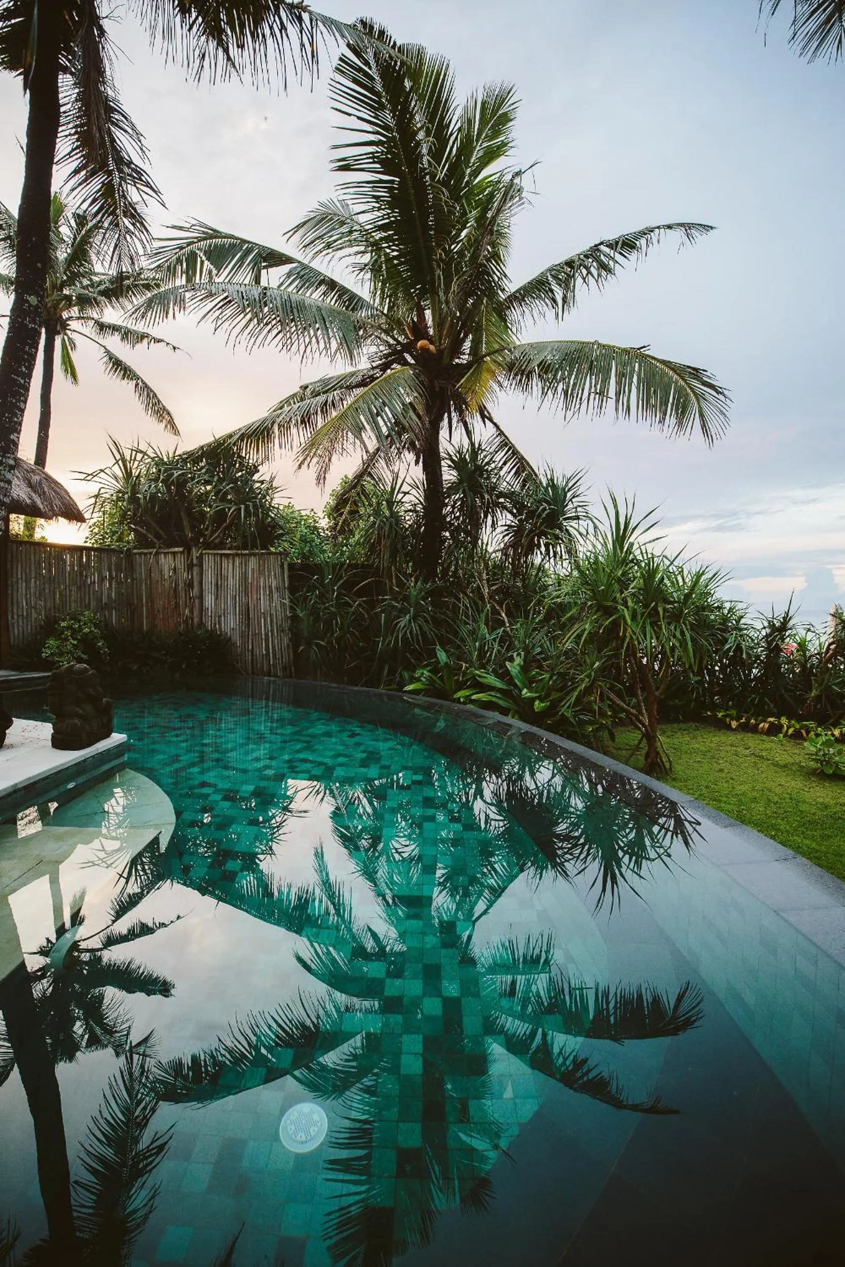 Pool view in Sejuk Beach Villas